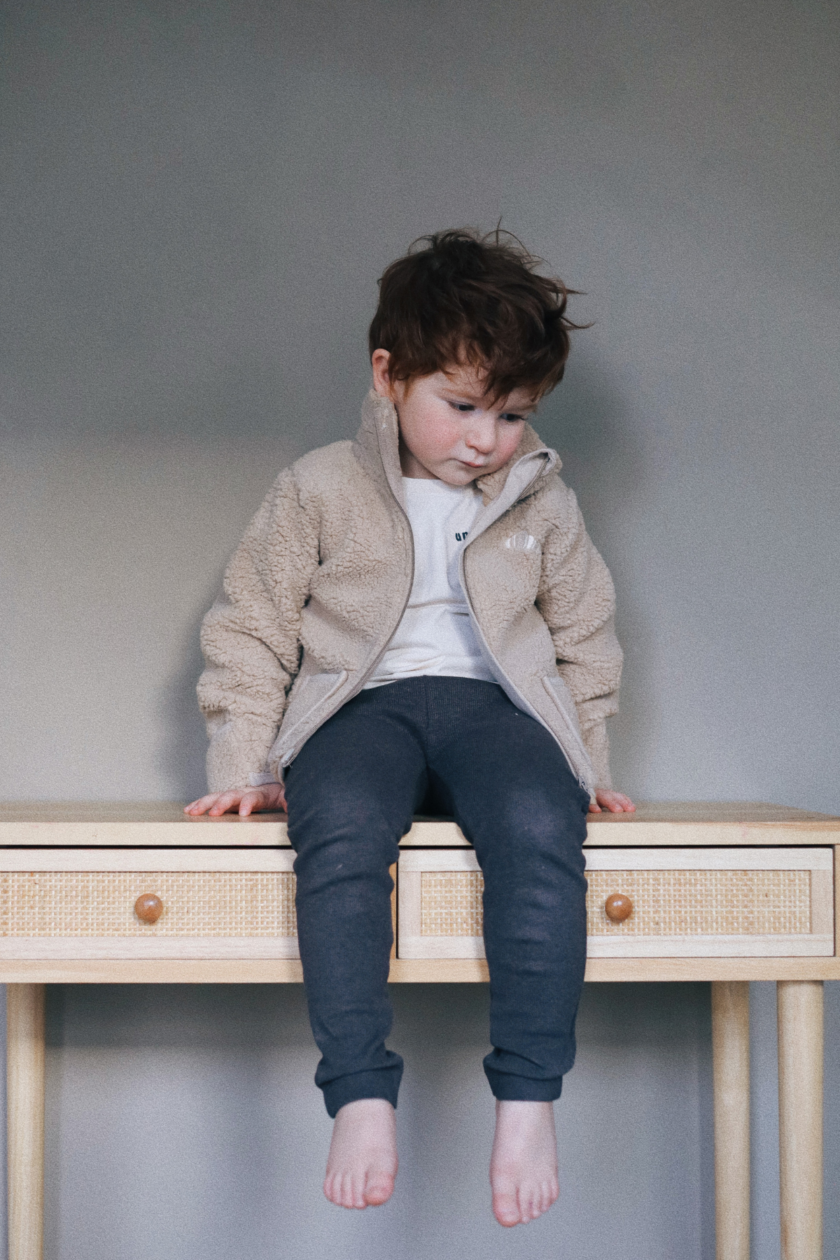 Kids-Teddyjacke "Melun" | Iced Coffee