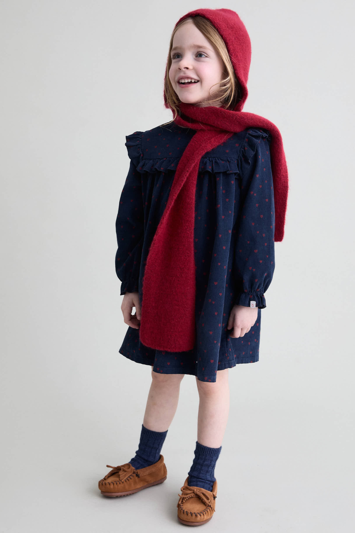 Cordkleid "MINI CUORE" für Kids | NAVY