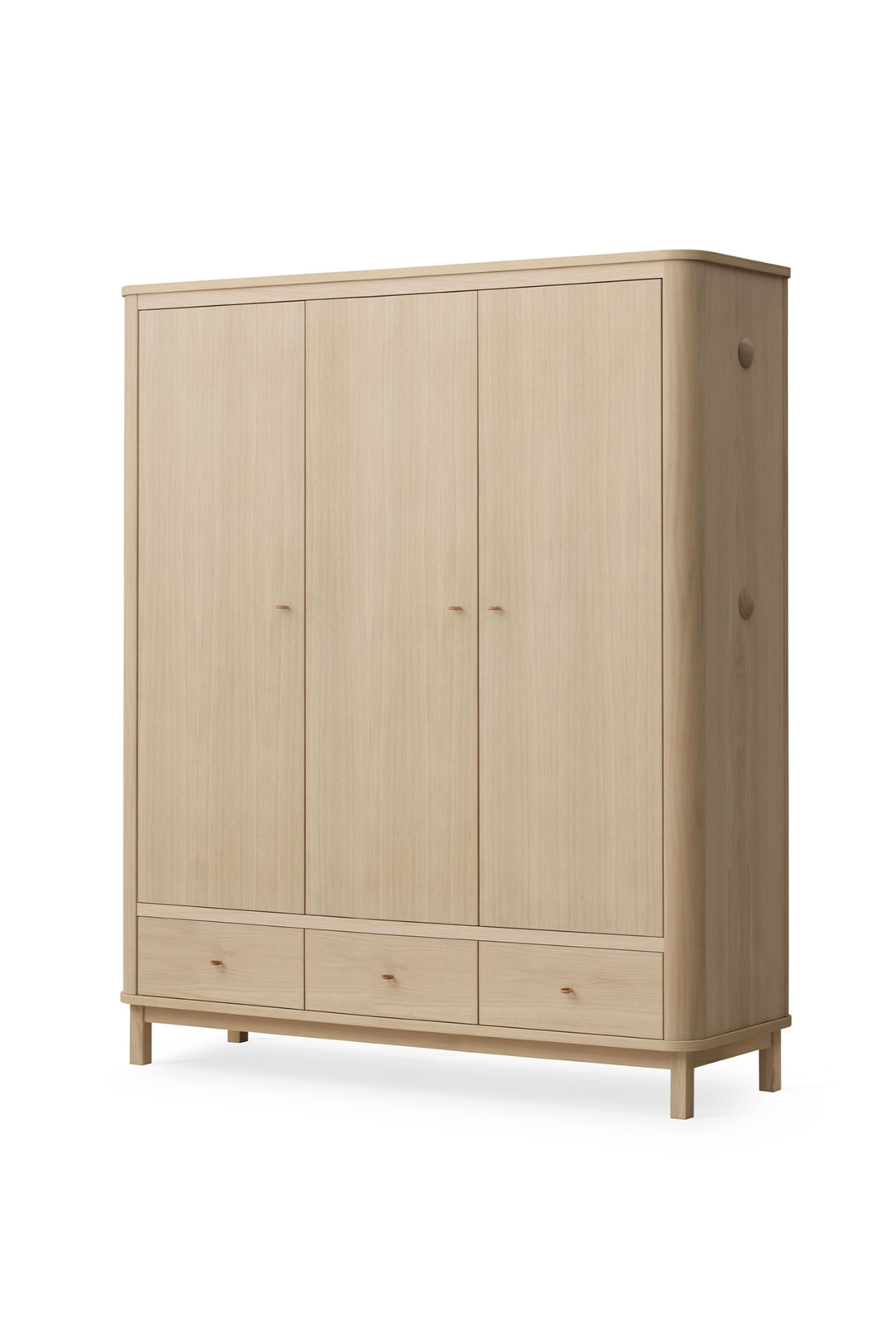 Kleiderschrank "Wood" 3-türig | verschiedene Farben