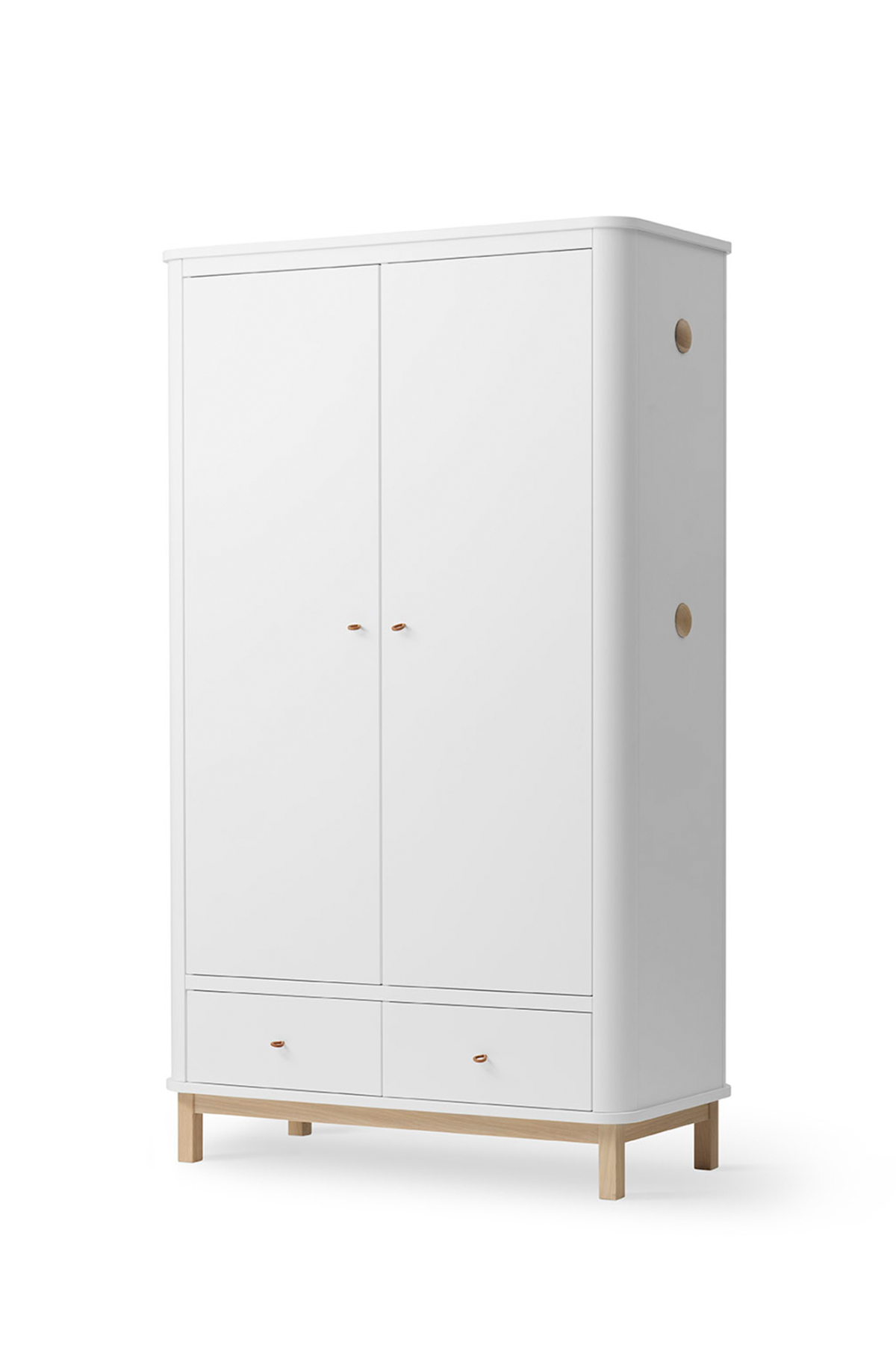 Kleiderschrank "Wood" 2-türig | verschiedene Farben