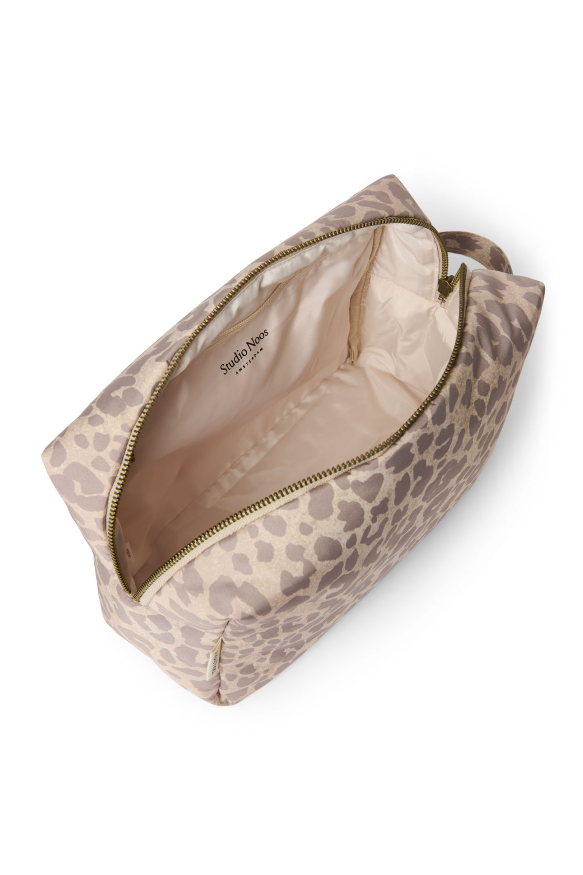 Kulturtasche | Beige Leopard