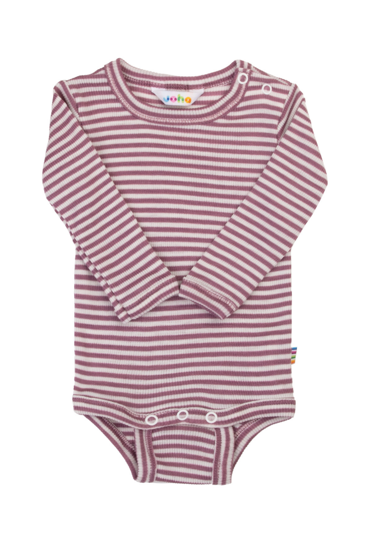 Langarmbody aus Merinowolle/Seide mit Streifen | verschiedene Farben