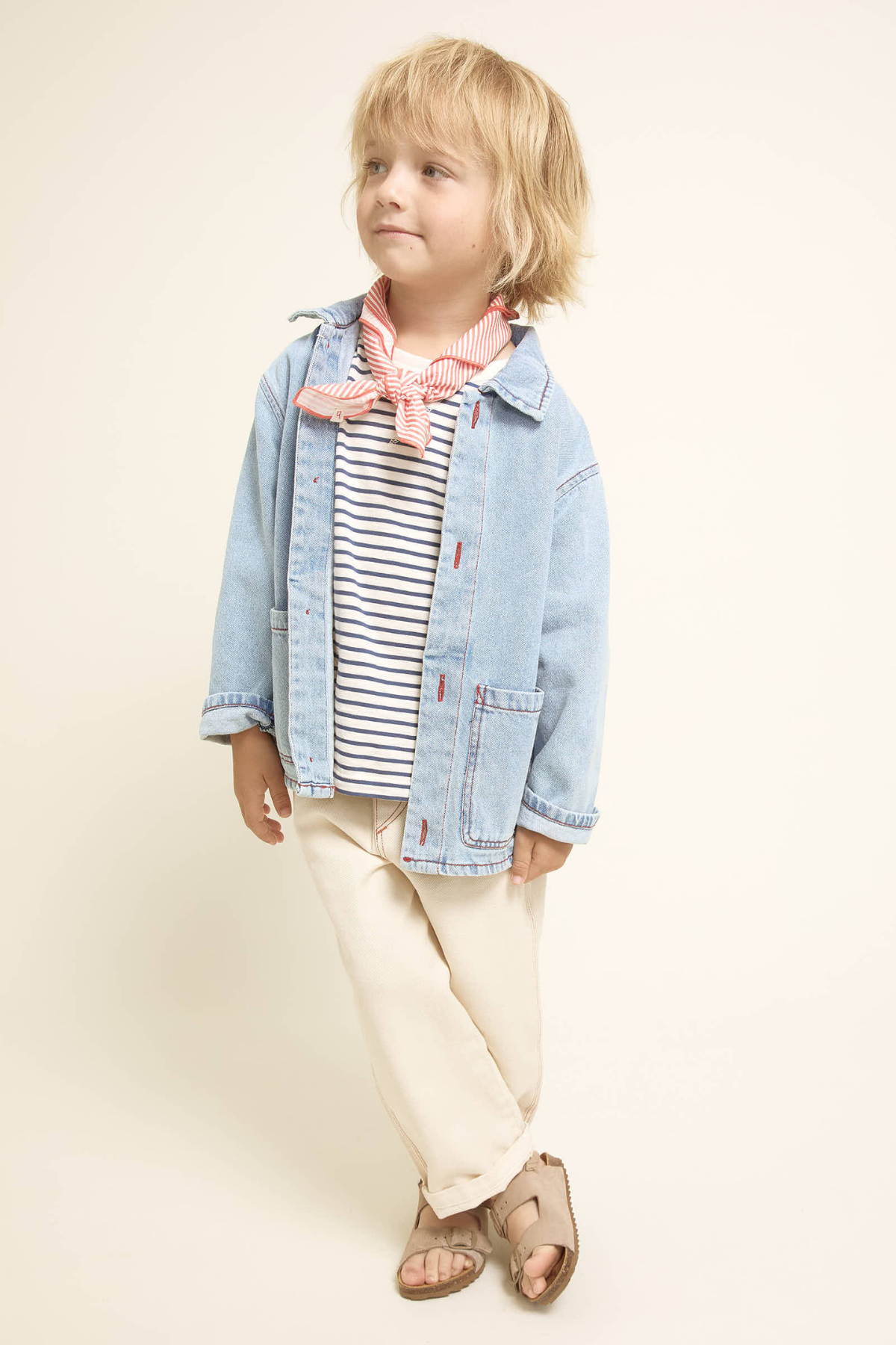 Gestreiftes Longsleeve aus Bio-Baumwolle | Navy