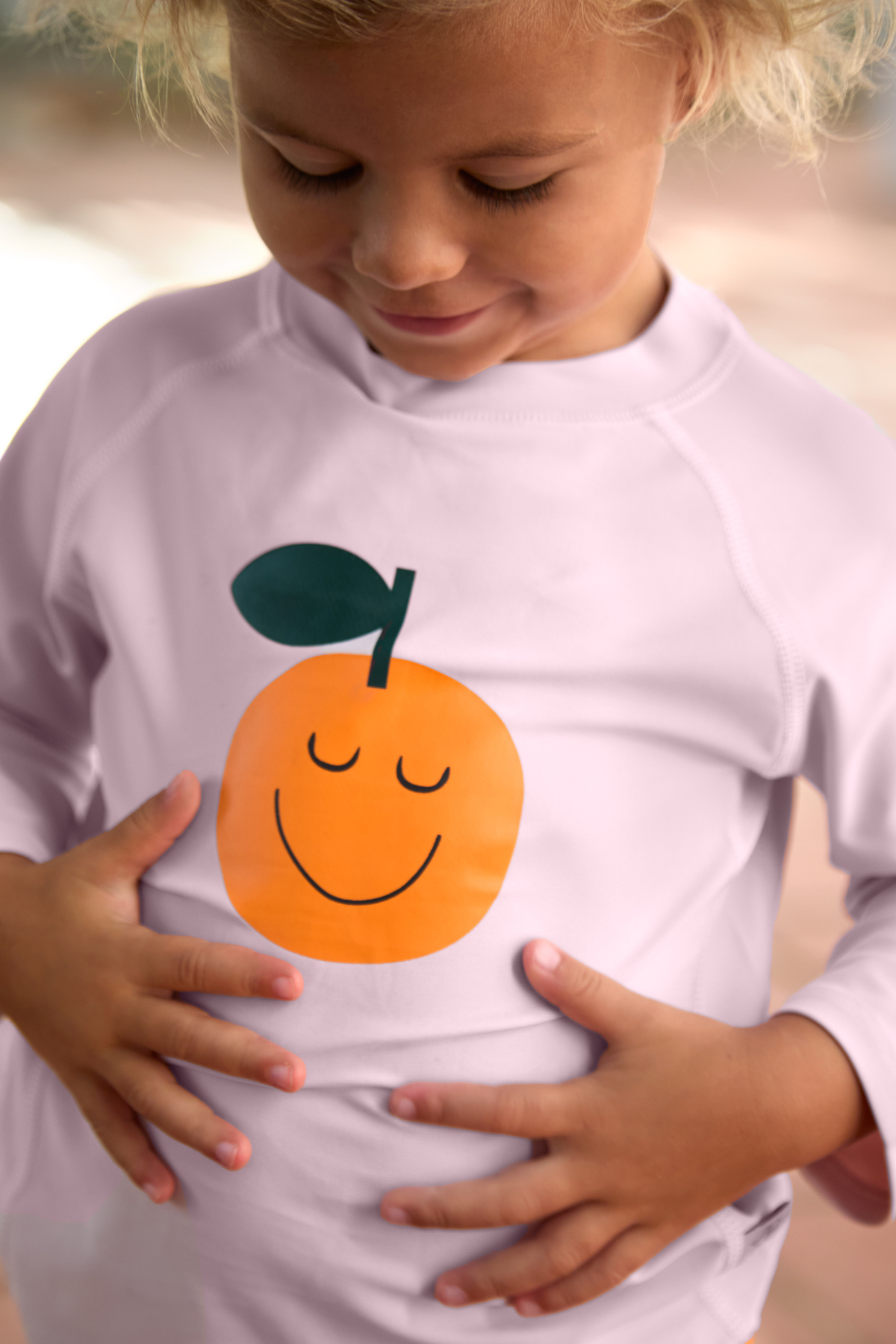 UV Longsleeve Rashguard | Orange Pale Pink