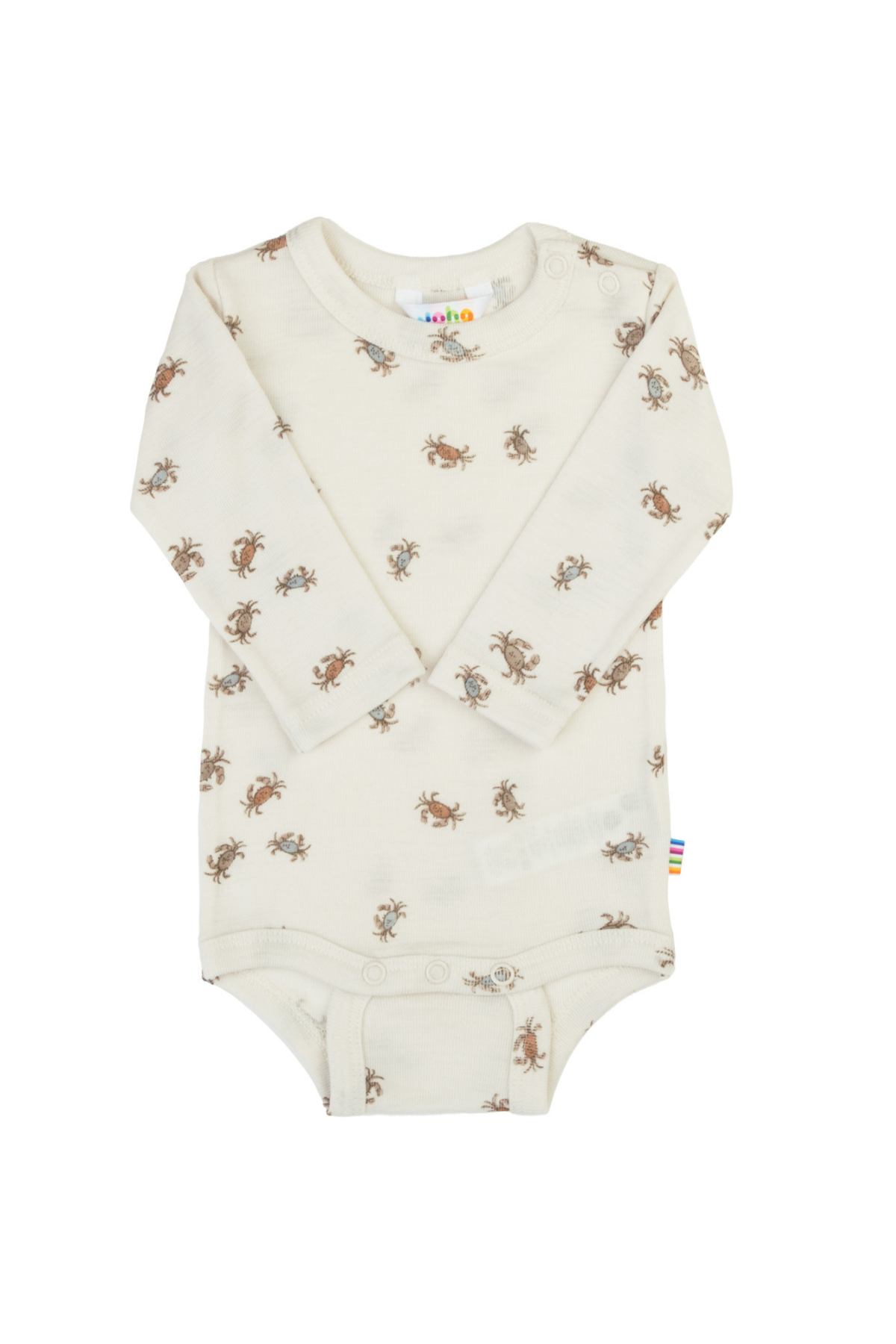 Langarmbody aus Merinowolle/Seide | Off White