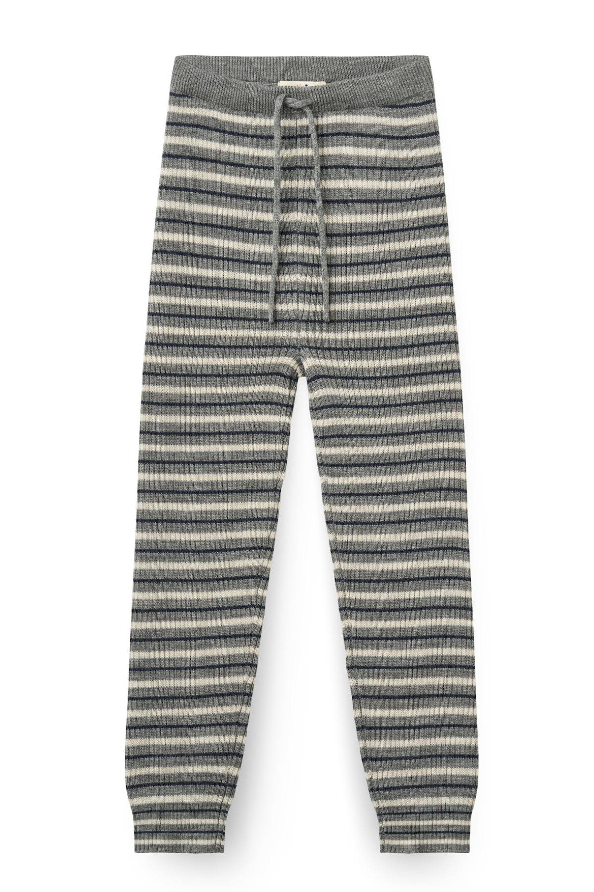 Leggings aus Merinowolle | Grey Stripe