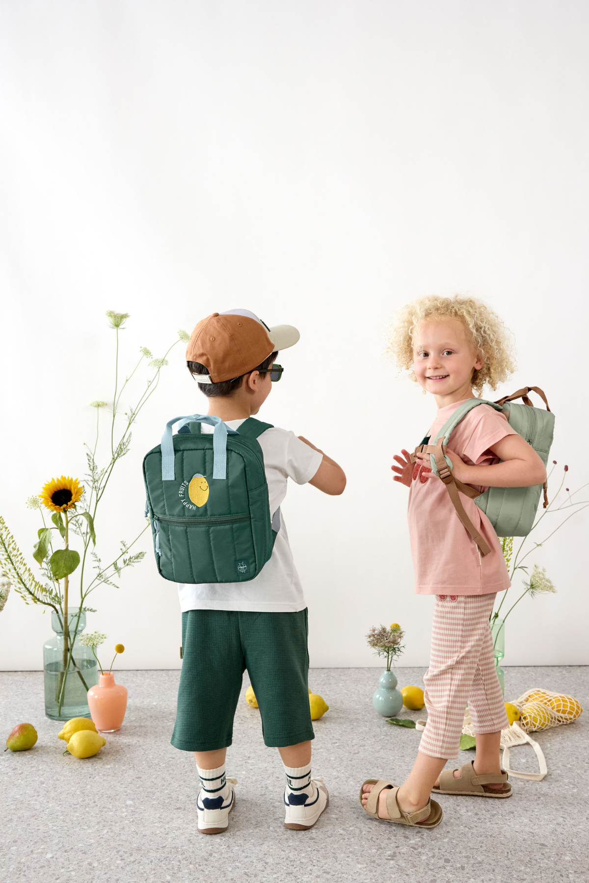 Kindergartenrucksack | Lemon Dark Green