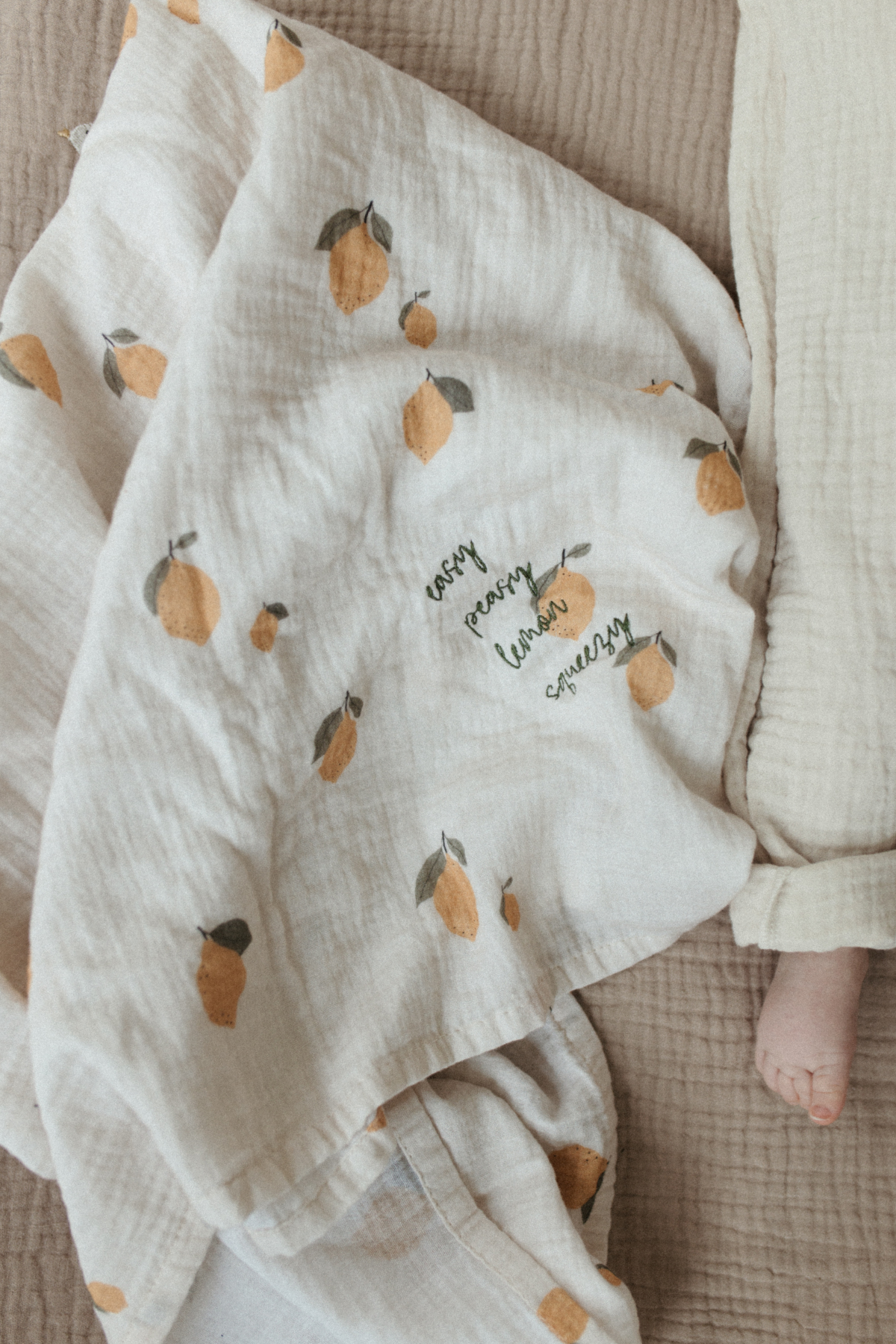 Musselintuch "Lemon"