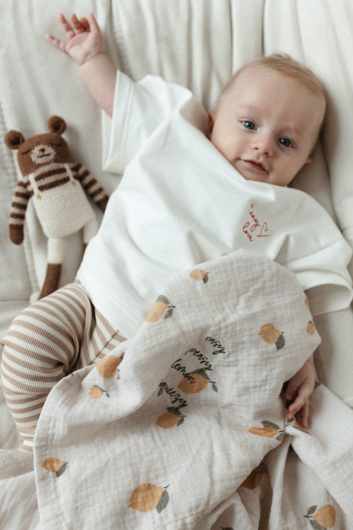 Musselintuch "Lemon"