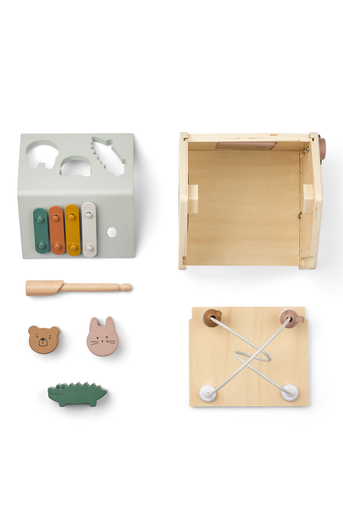 Aktivitätswürfel aus Holz "Lucas"