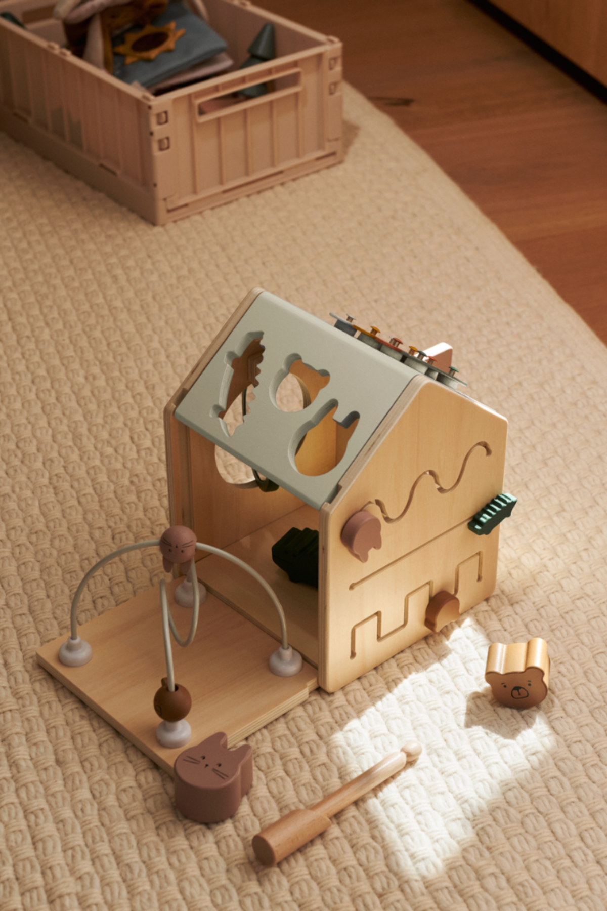 Aktivitätswürfel aus Holz "Lucas"