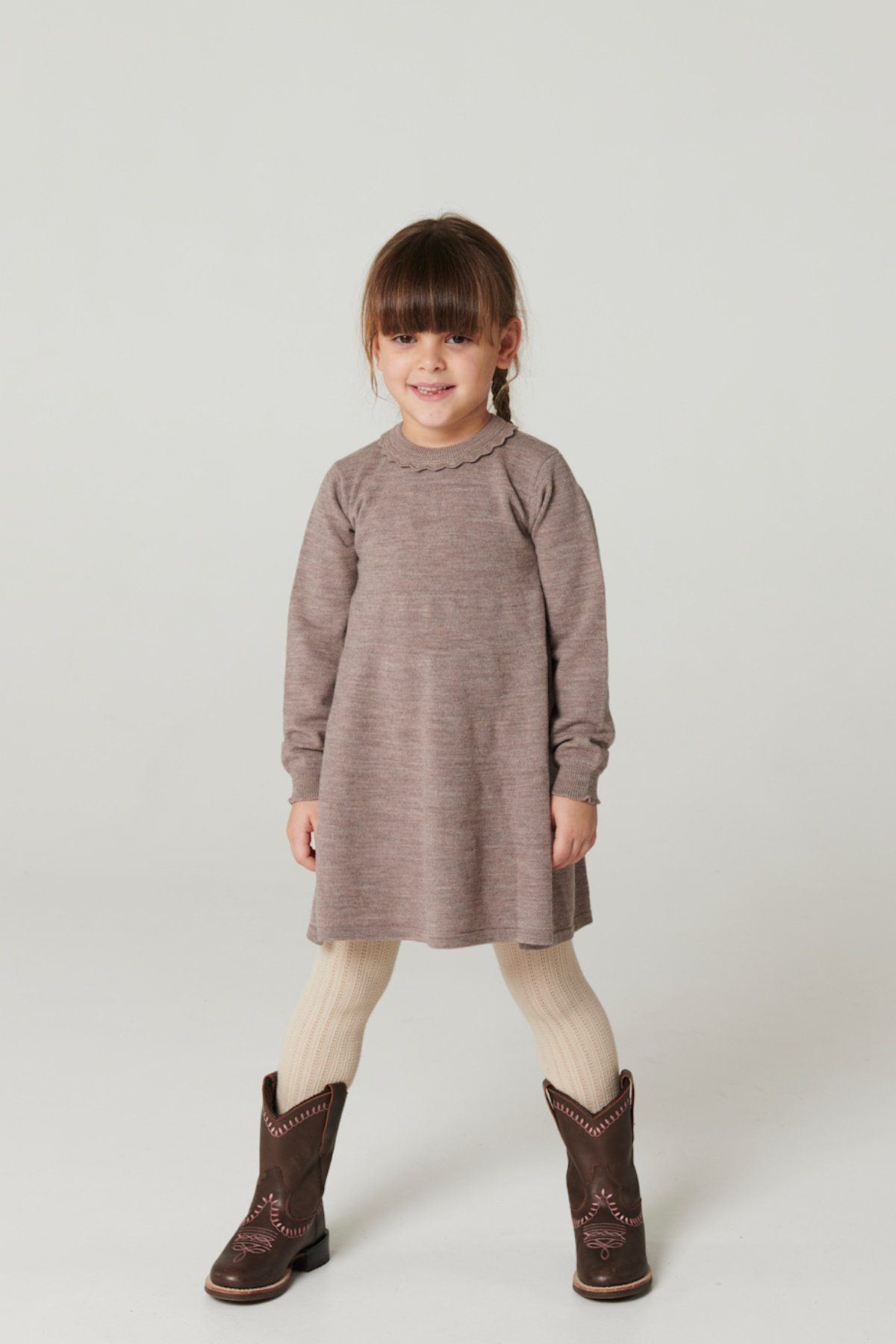 Kleid aus Merinowolle | NATURAL MELANGE