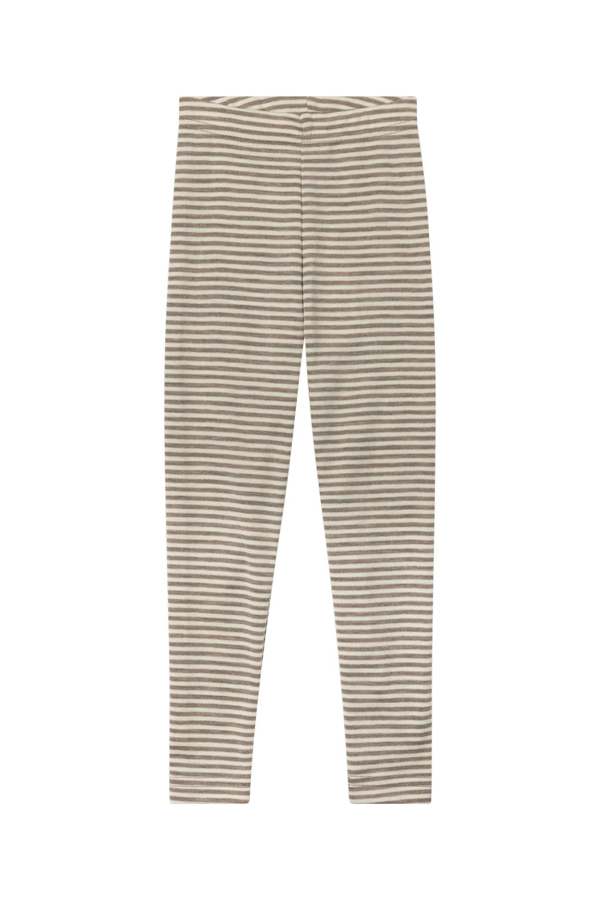 Leggings aus 100% Merino-Schurwolle | Walnuss Melange/Natur