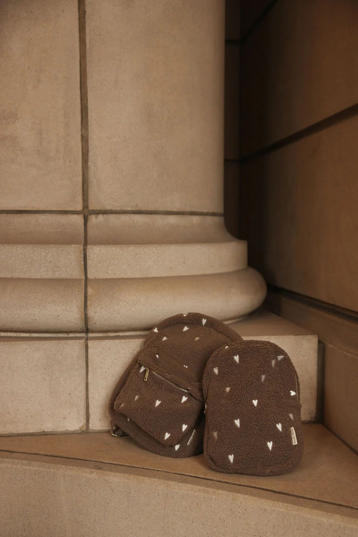 Kinderrucksack | Midi Brown Heart