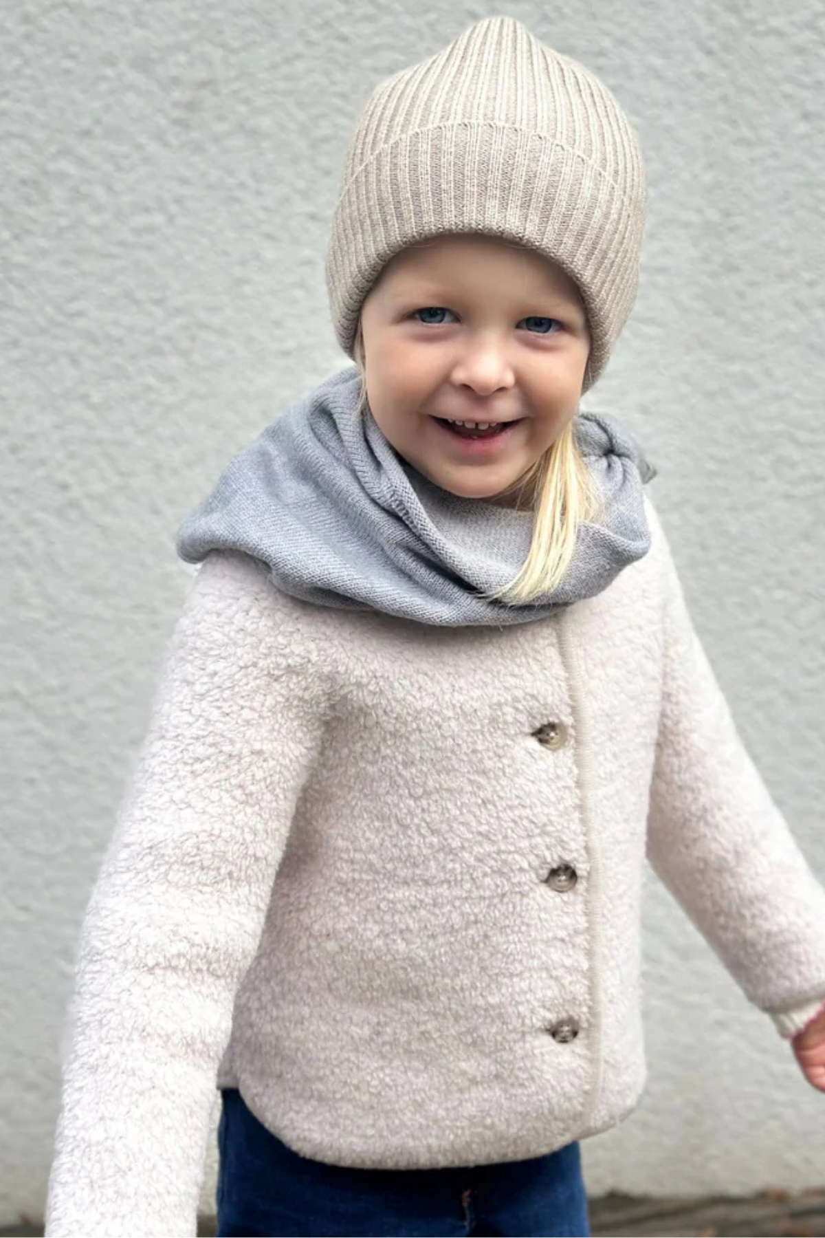 Jacke "Mira" aus Merinowolle-Mix | Creme