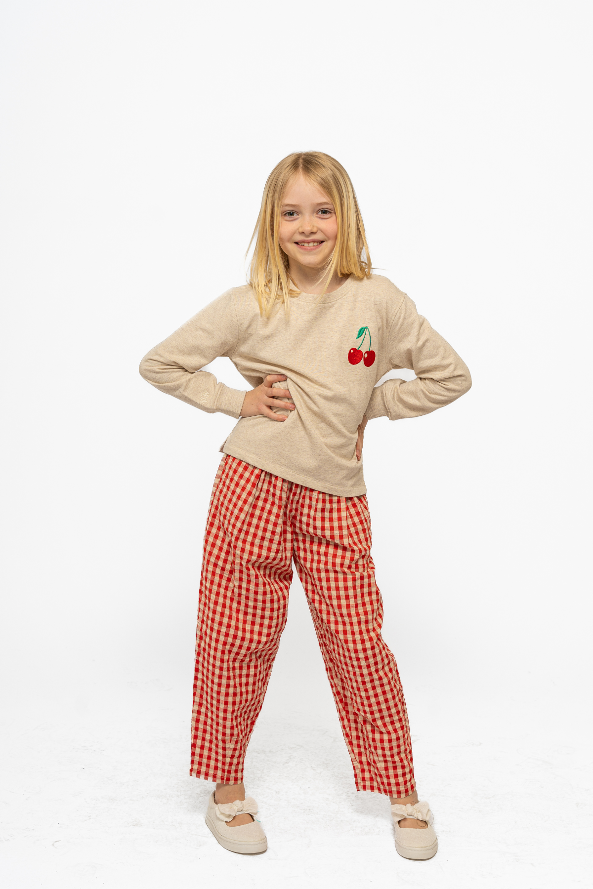 Karierte Hose "Nally" | Poppy Red Check