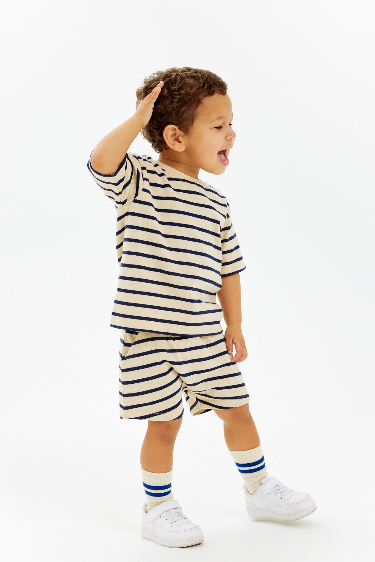 Shorts "Nat" | Mood Indigo Striped