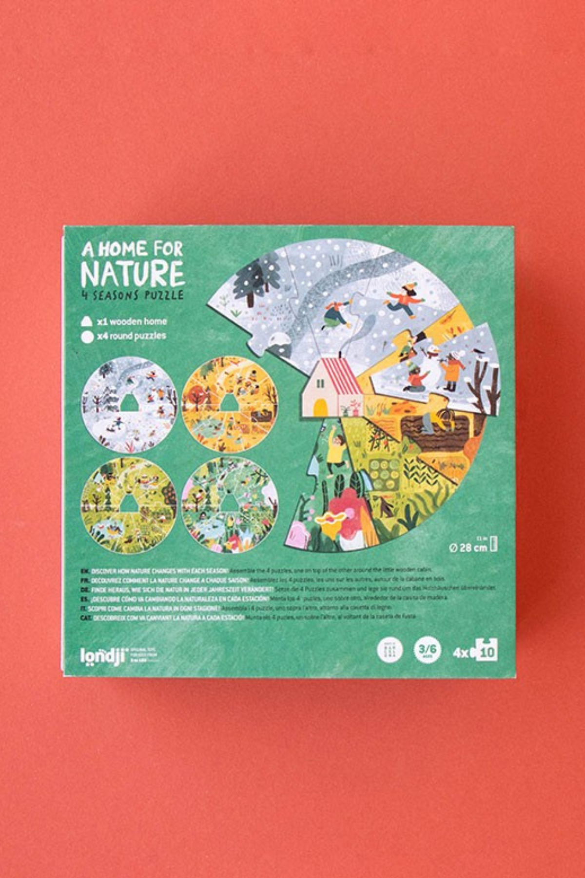 Puzzle | A home for nature | 4 x 10 Teile