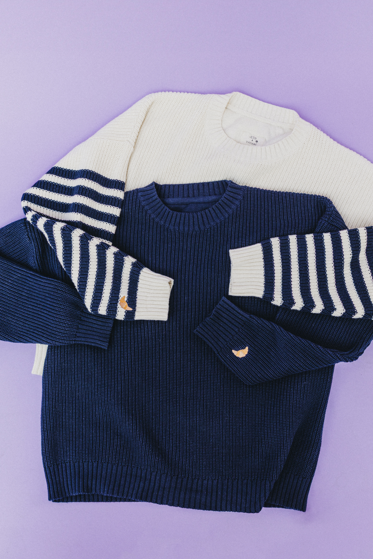 Strickpullover für Erwachsene - Limited Edition | Navy Stripes