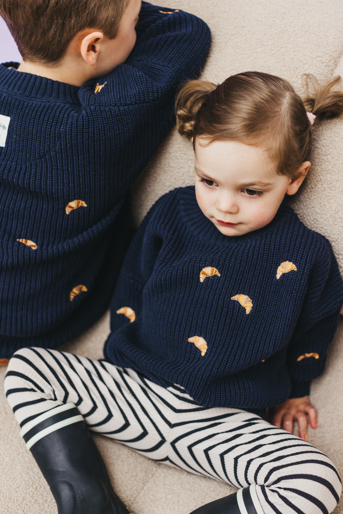 Strickpullover - Limited Edition | Navy Croissants