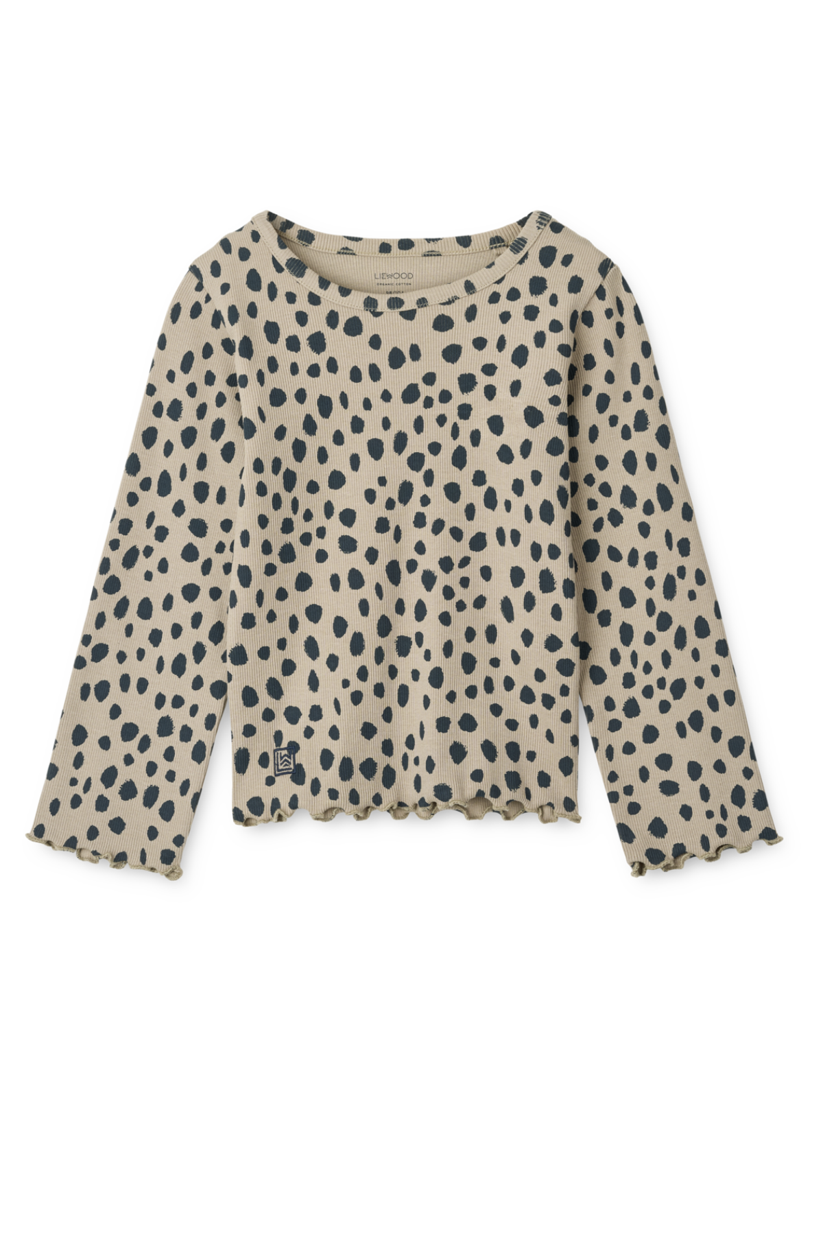 Kids Langarmshirt "Nieve" | Leo spots / Mist