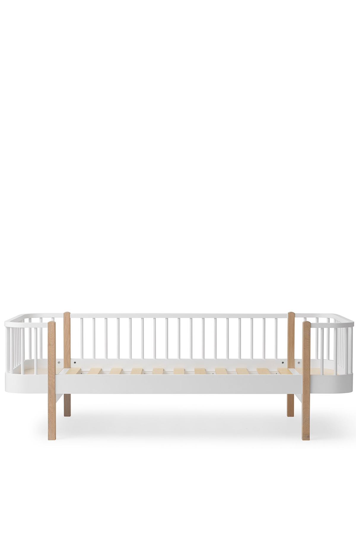 Oliver Furniture Wood Original Bettsofa 90x200, weiß/Eiche