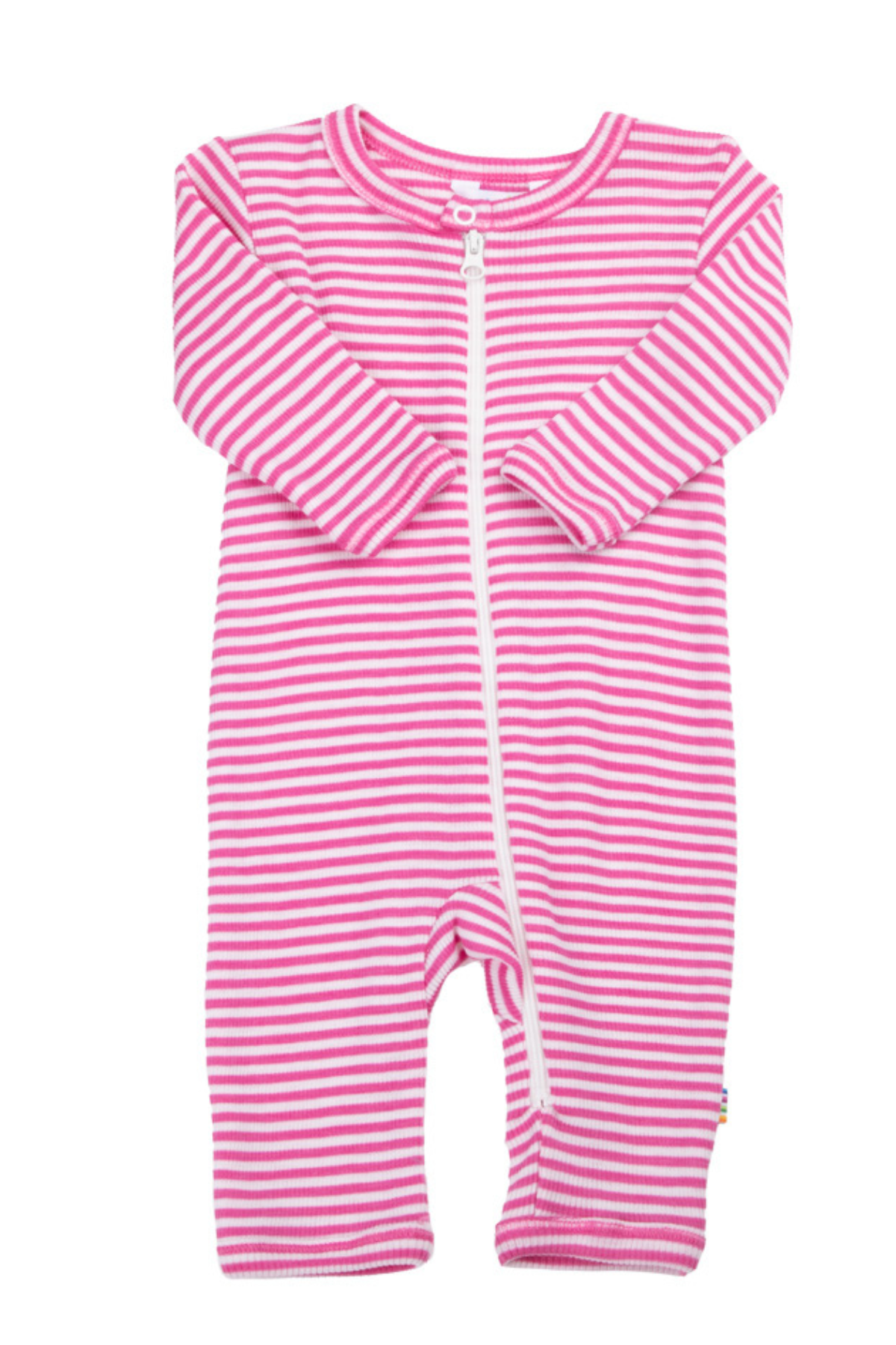 Gestreifter Overall aus Wolle/Seide mit Reißverschluss | verschiedene Farben