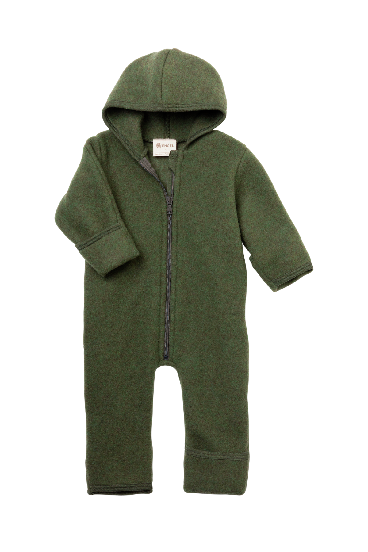 Wollfleece Kapuzenoverall mit Reißverschluss | verschiedene Farben