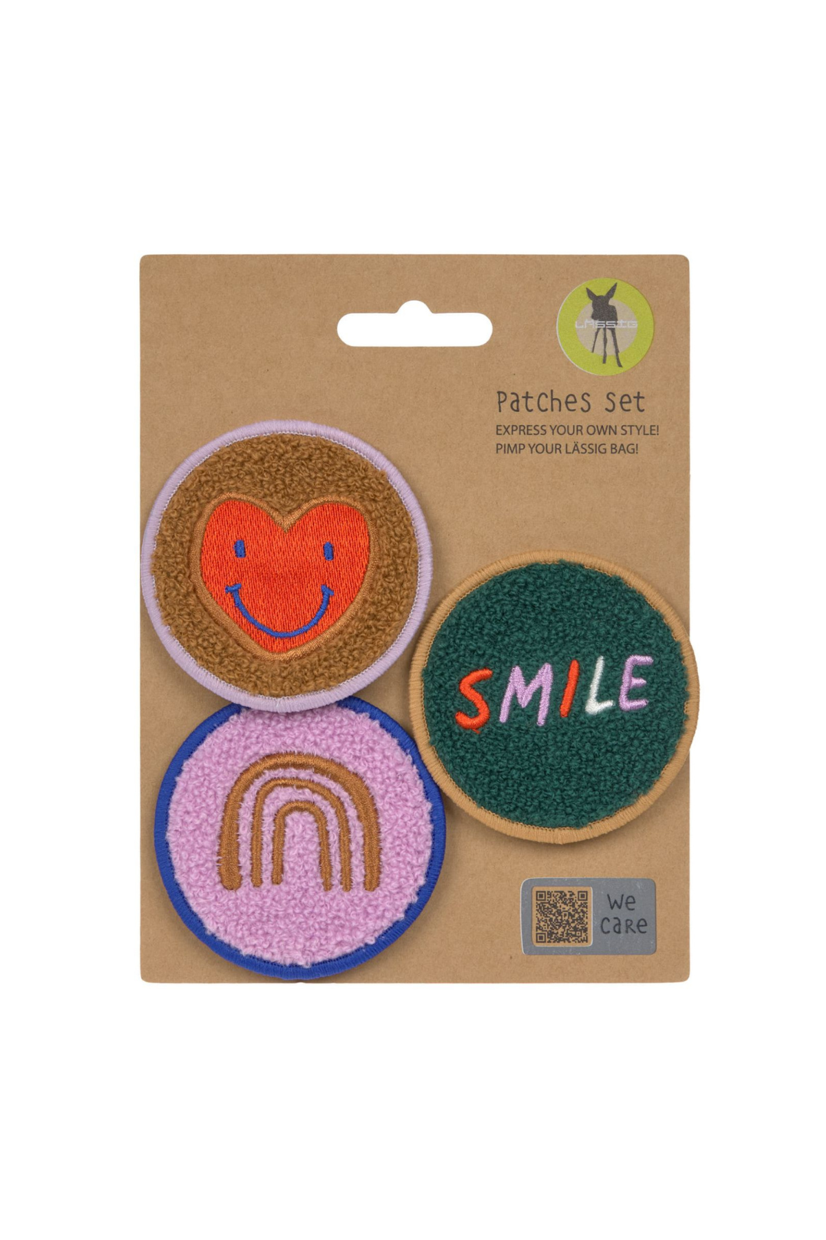 3er Set Patches "Little Gang" | Smile/Herz