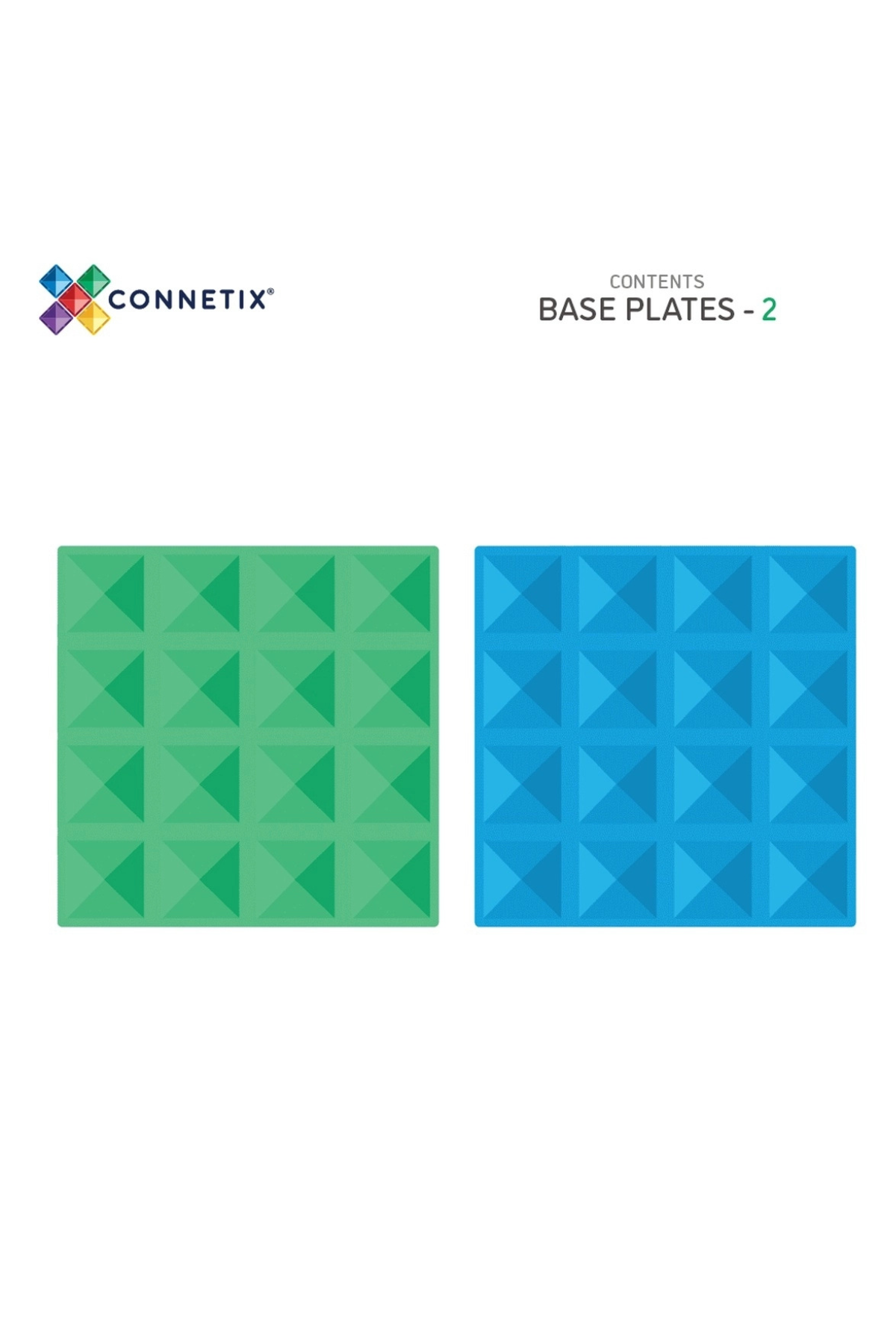 Magnetbausteine "Rainbow Blue & Green" Basisplatten