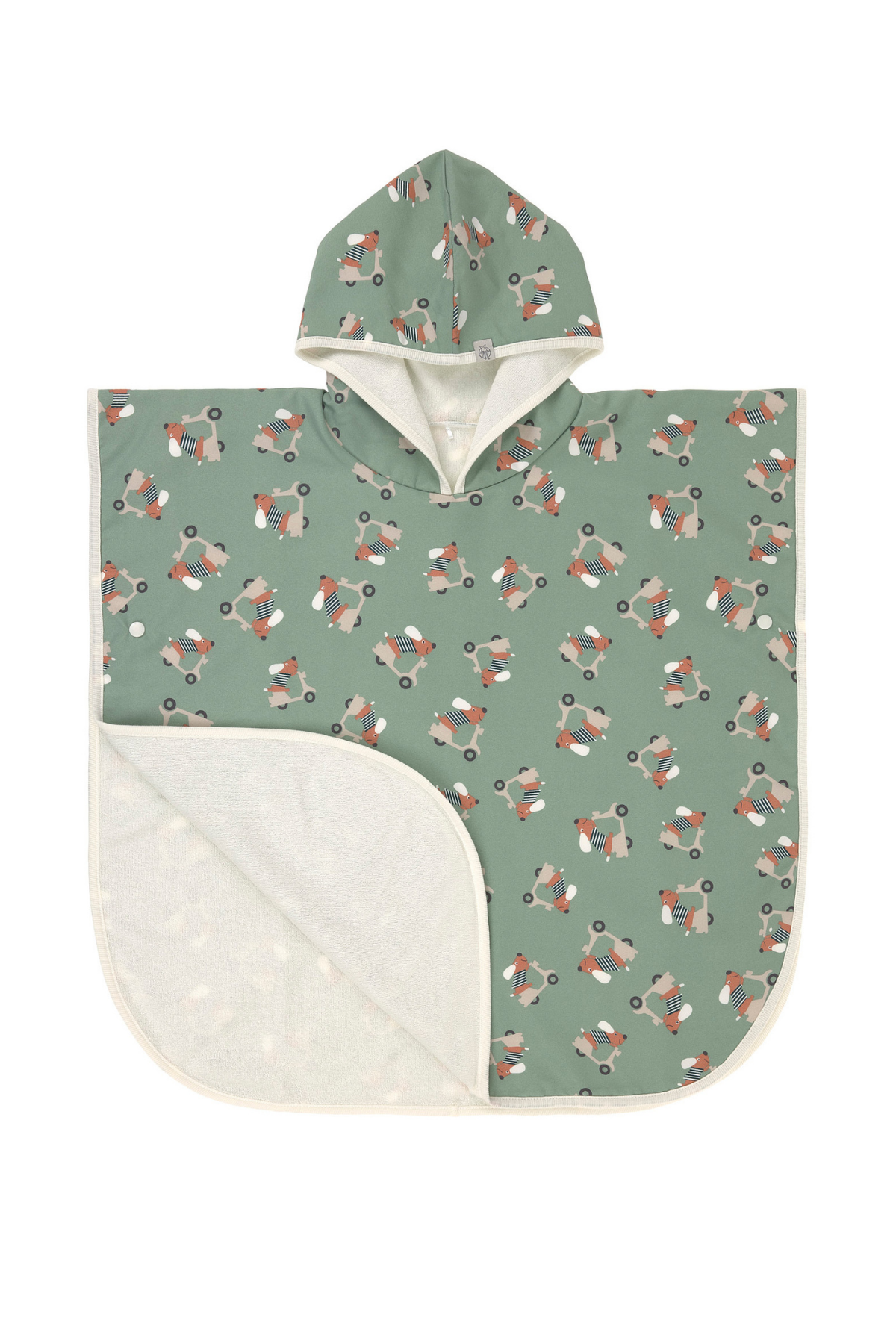 Surfponcho "Scooter/Dog" mit UV-Schutz 80 | Green