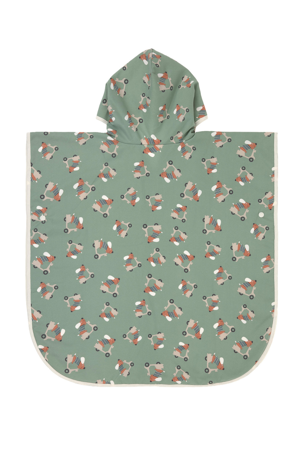 Surfponcho "Scooter/Dog" mit UV-Schutz 80 | Green
