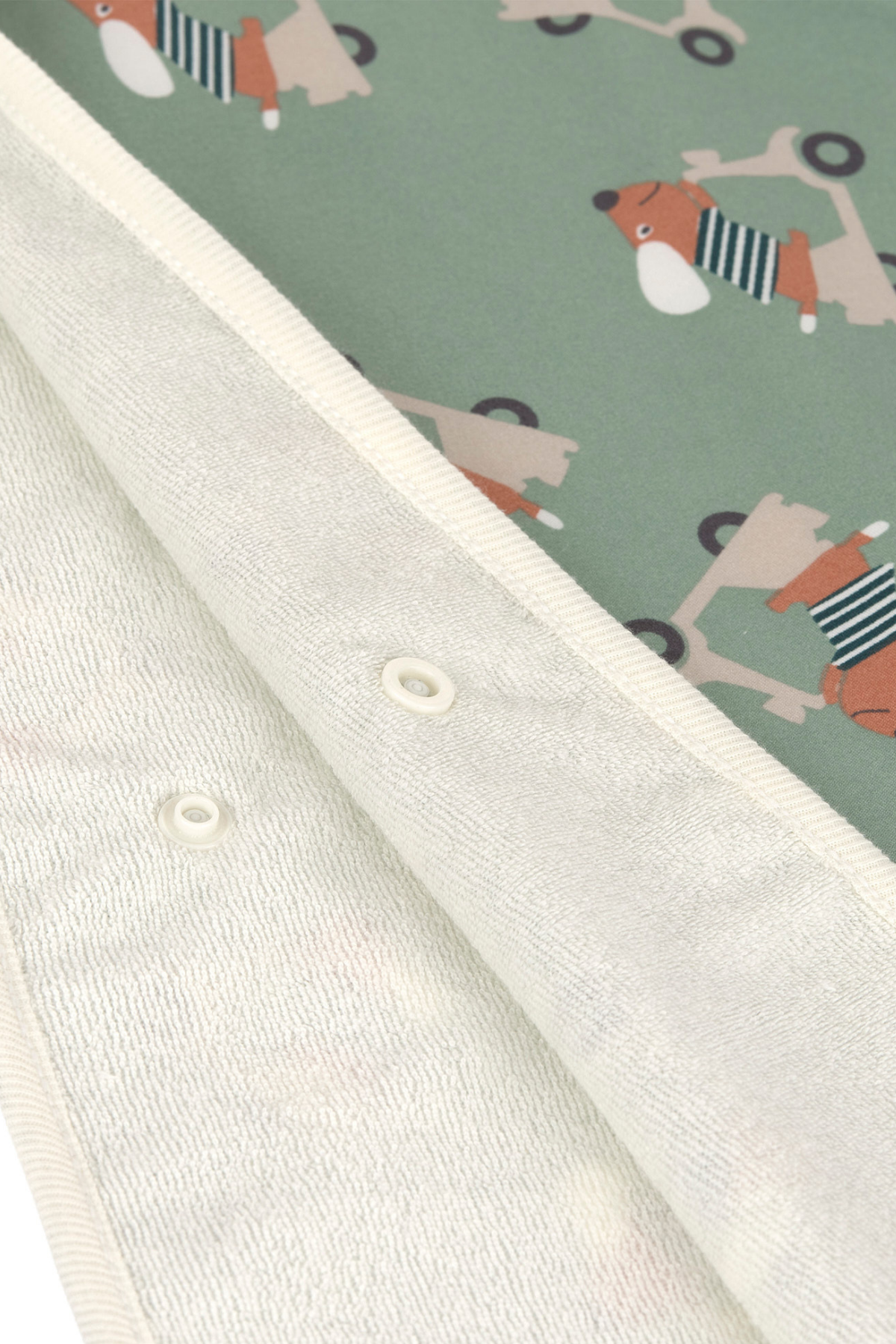 Surfponcho "Scooter/Dog" mit UV-Schutz 80 | Green