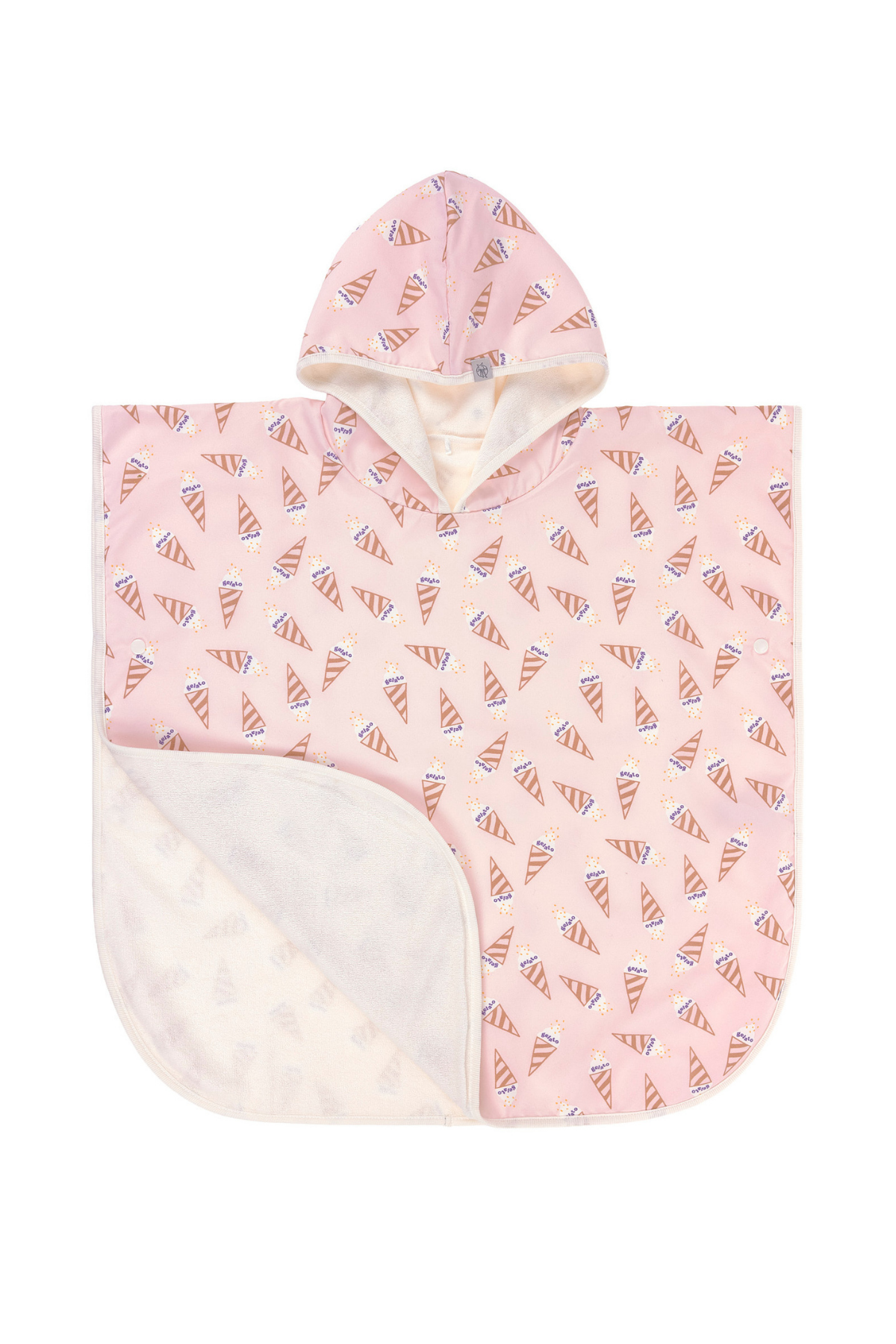 Surfponcho "Ice Cream" mit UV-Schutz 80 | Pale Pink