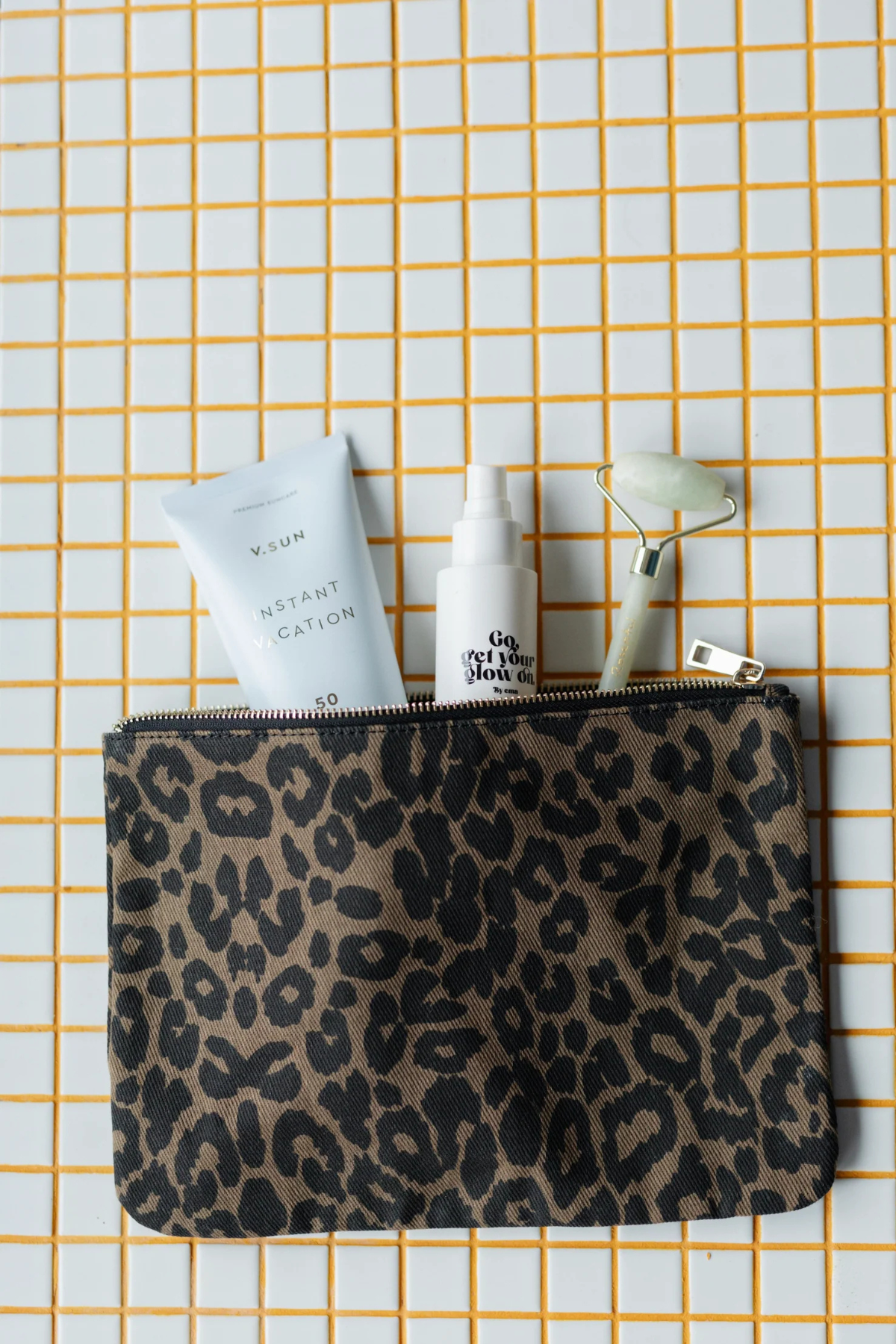 Pouch Maxi Canvas | Leo Light Brown