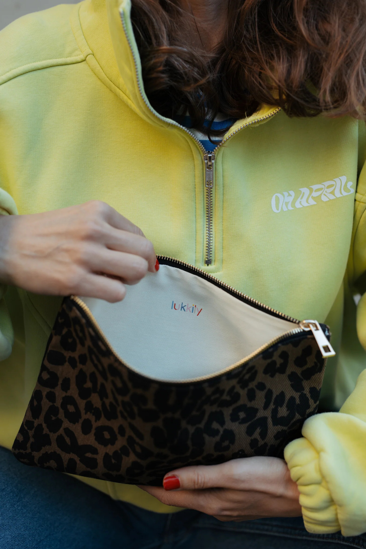 Pouch Maxi Canvas | Leo Light Brown