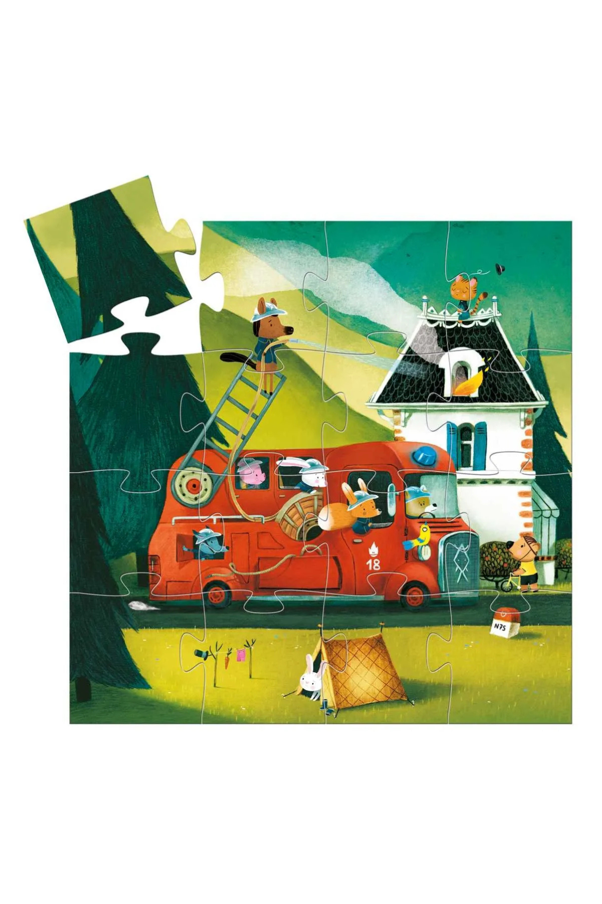 Puzzle "Feuerwehrauto"