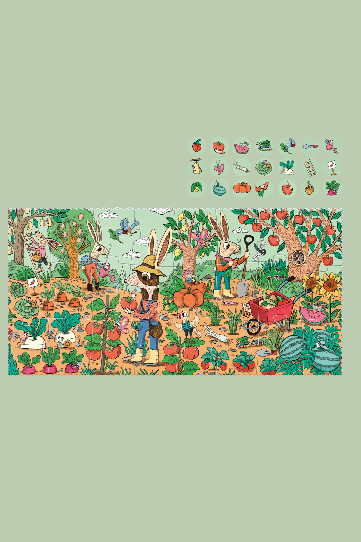 Puzzle | Rabbit's Garden | 24 Teile | ab 3 Jahre