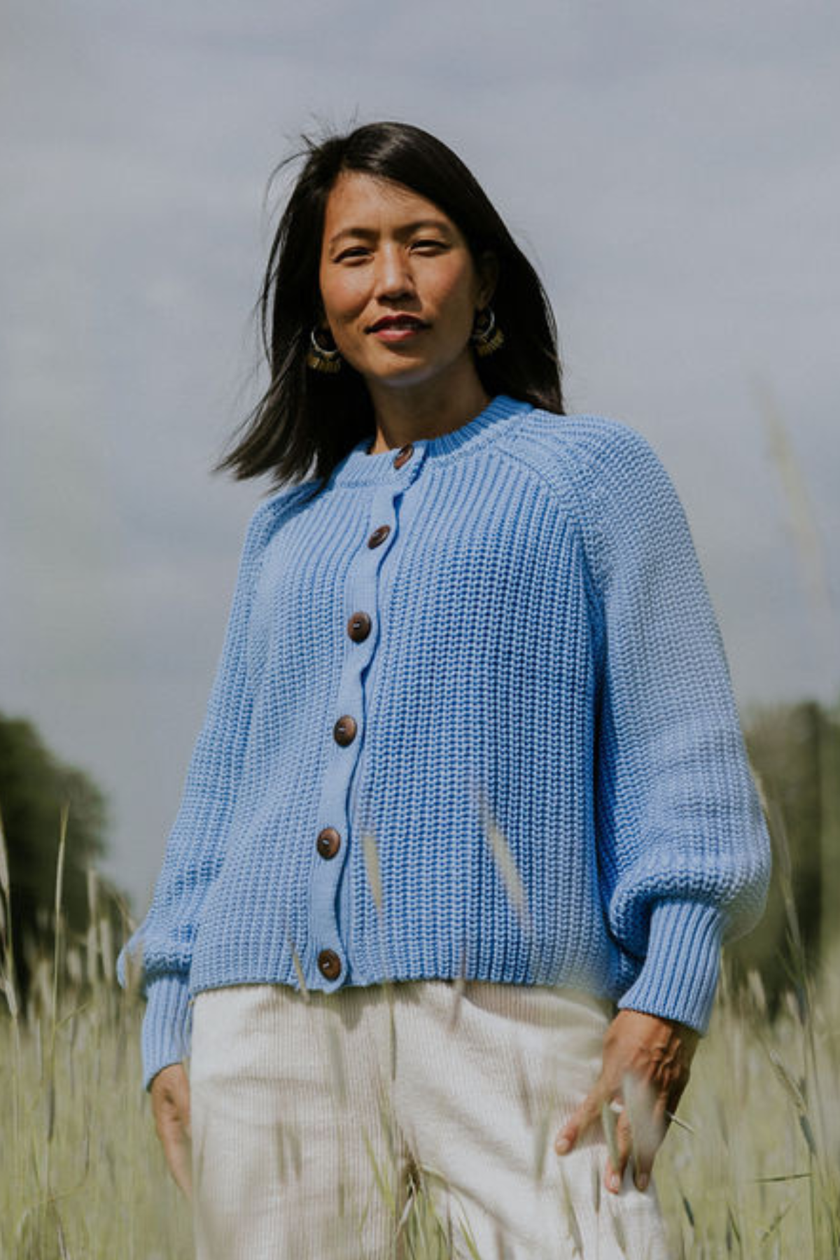 Damen Raglan Knitted Cardigan | verschiedene Farben