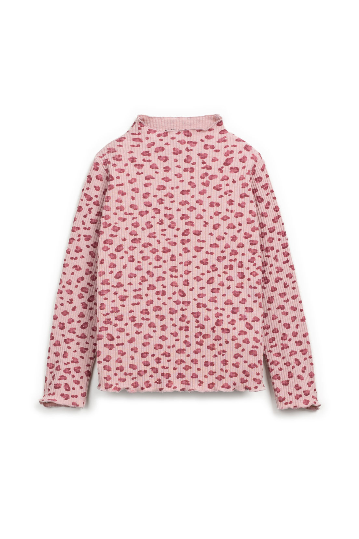 Ripp Langarmshirt "Flamé" | Rose
