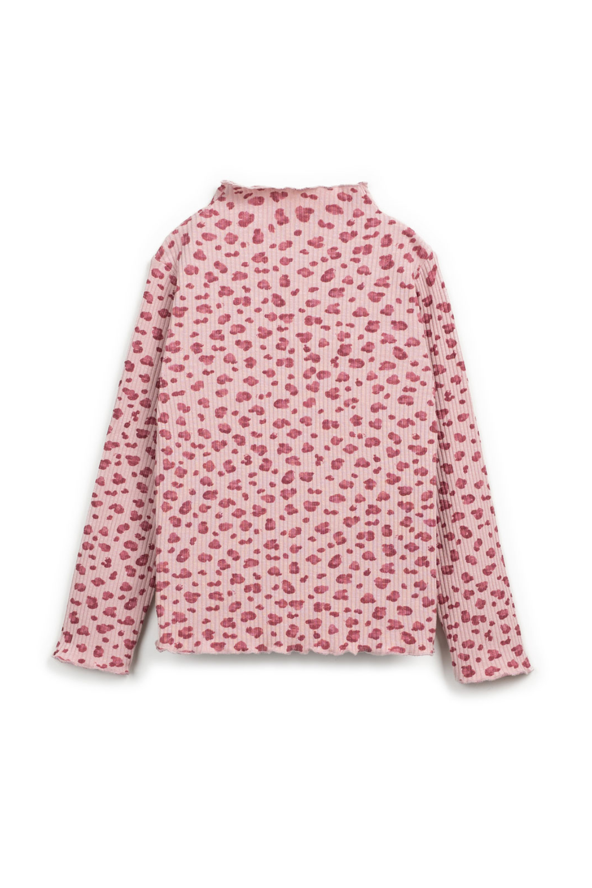 Ripp Langarmshirt "Flamé" | Rose
