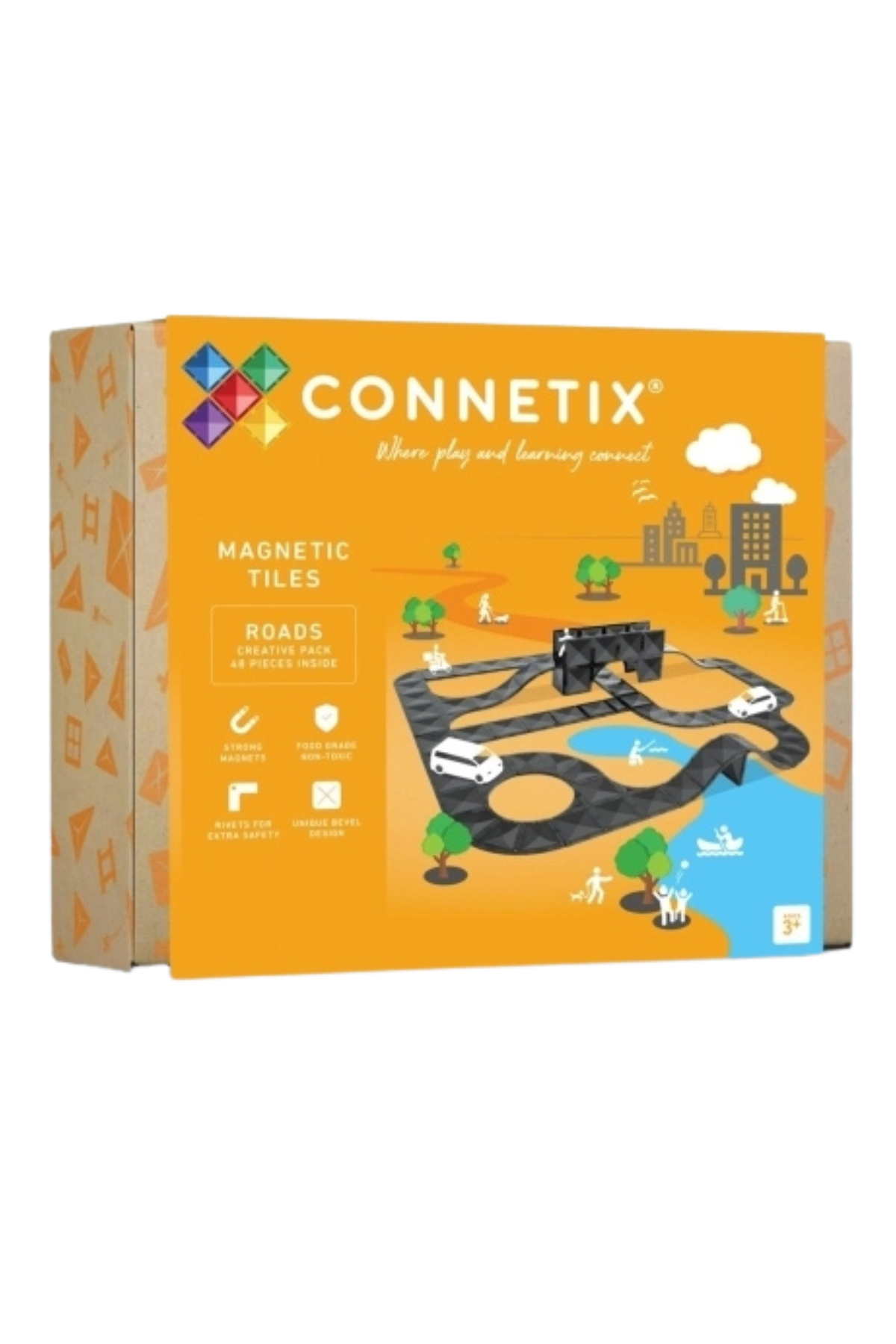 Magnetbausteine "Roads" - 48 Teile
