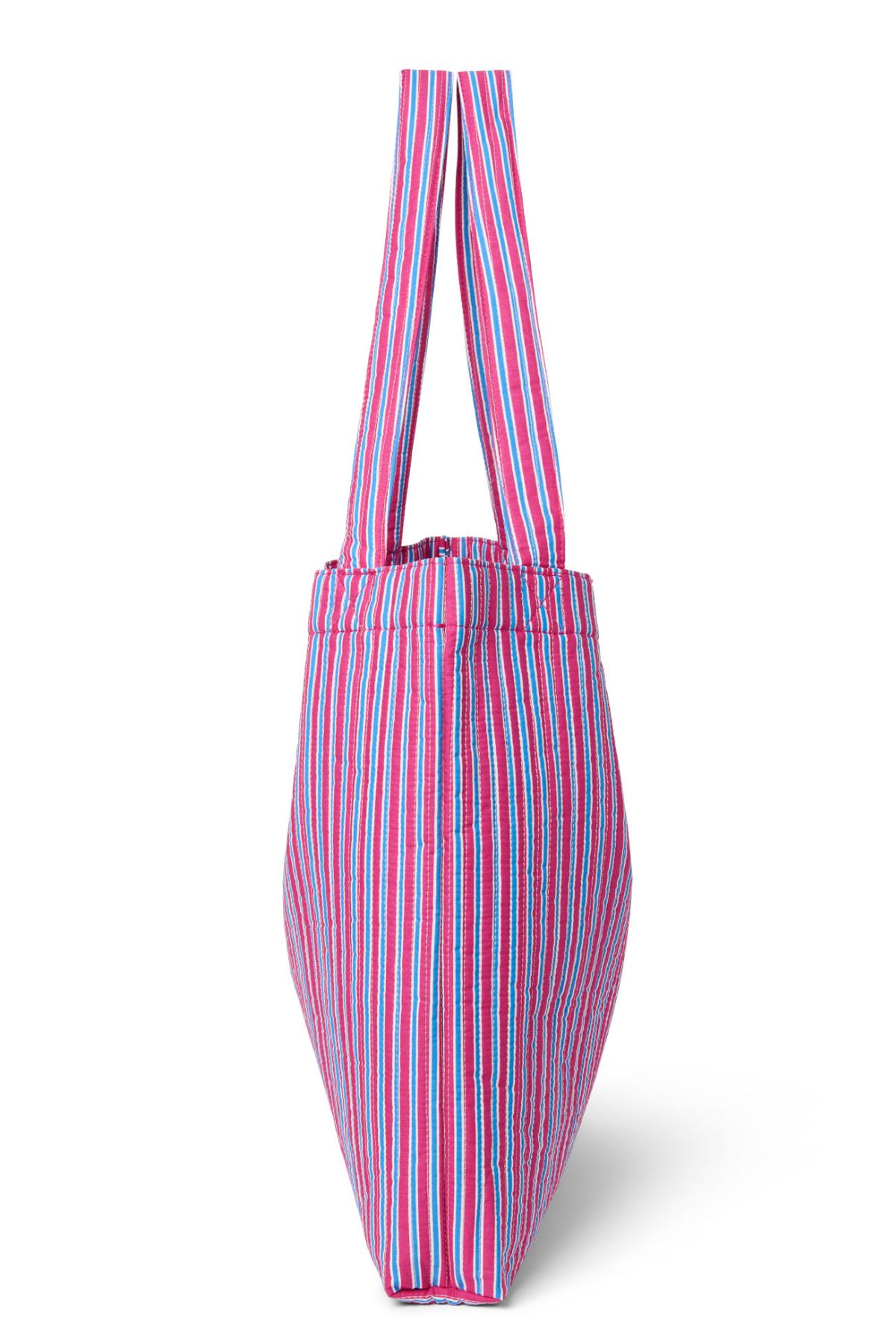 Mom Bag | Raspberry Poplin Stripe