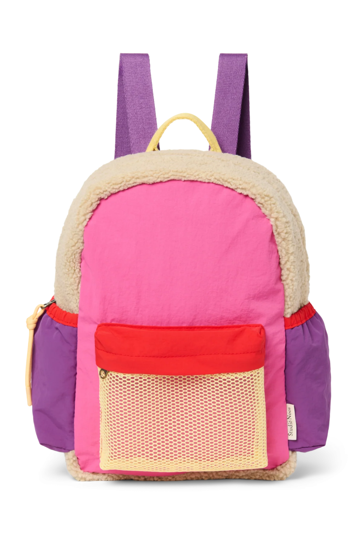 Kinderrucksack "Patchwork Midi" | Bright Pink