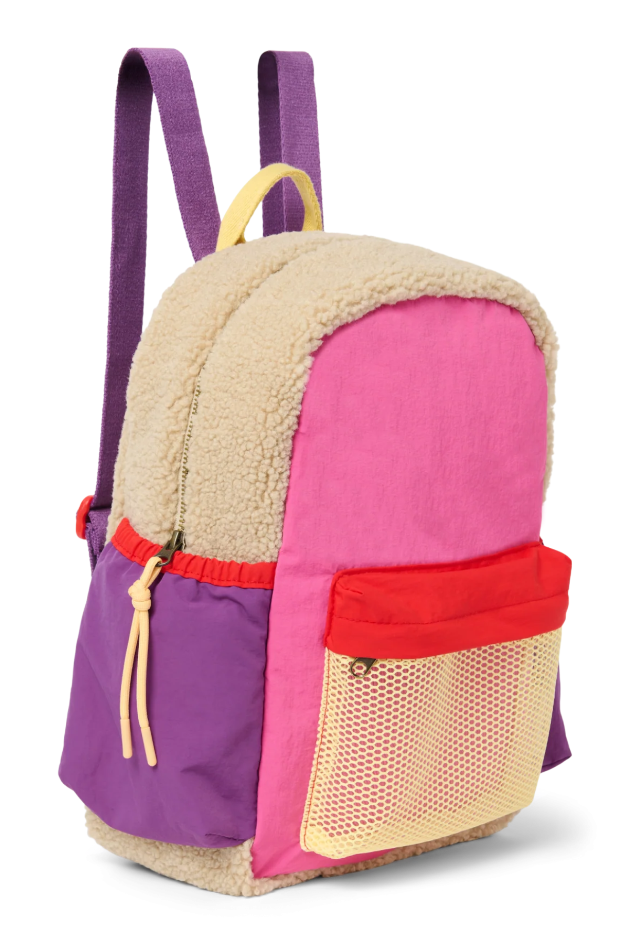 Kinderrucksack "Patchwork Midi" | Bright Pink
