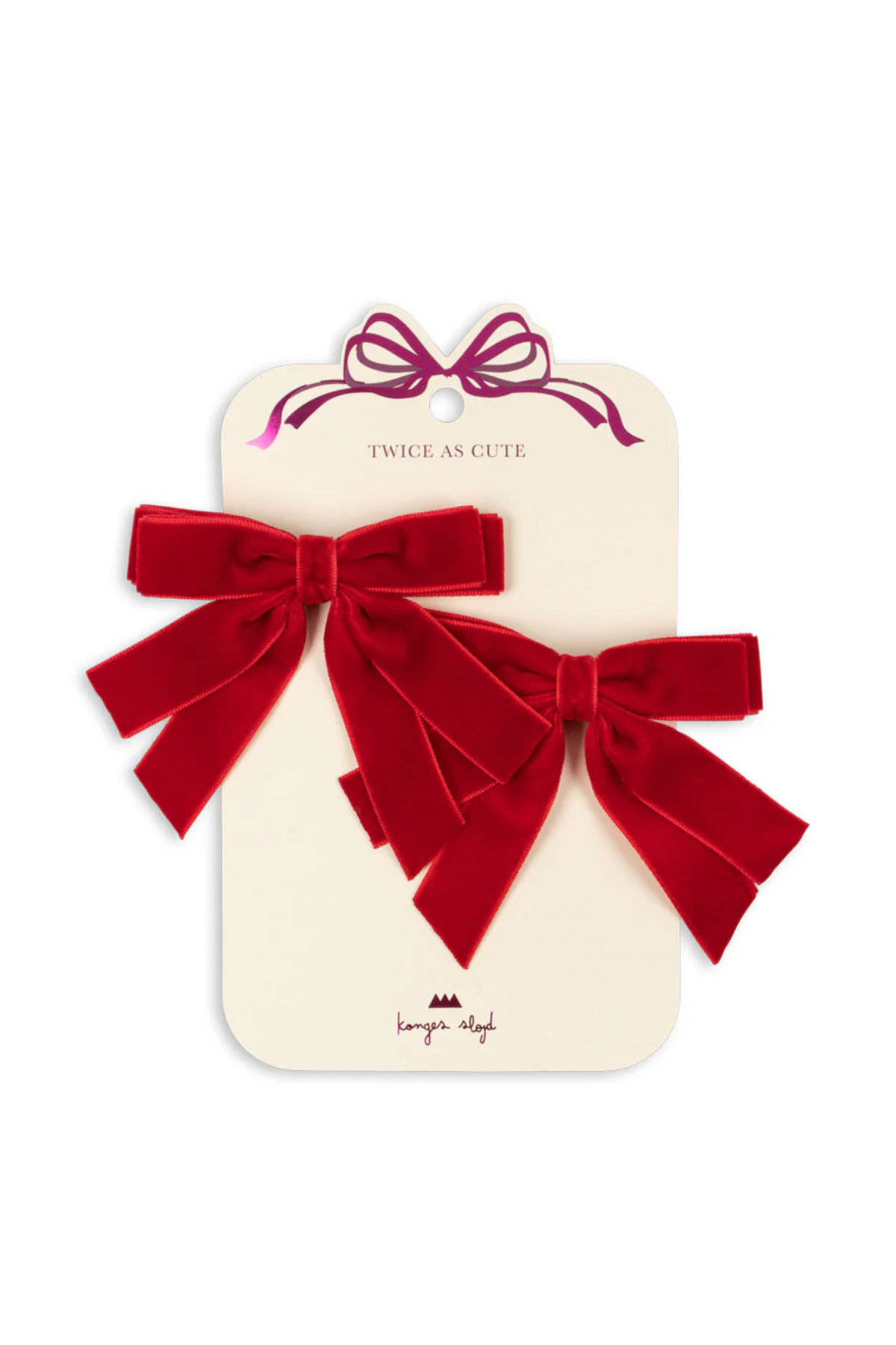 2er-Set Schleifen Haarspangen | Barbados Cherry