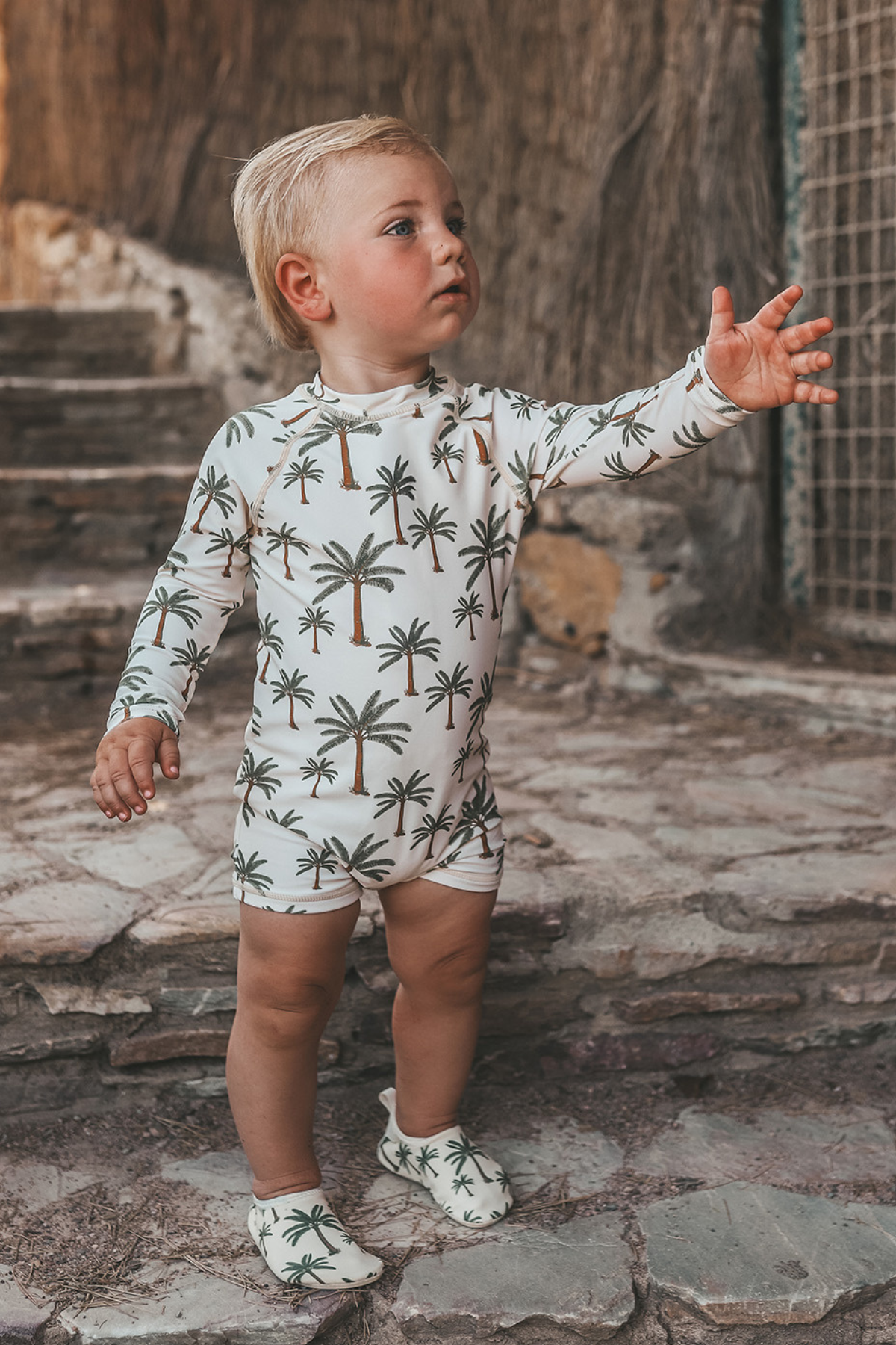 Longsleeve Schwimmanzug "Crown Tree" | Shortbread