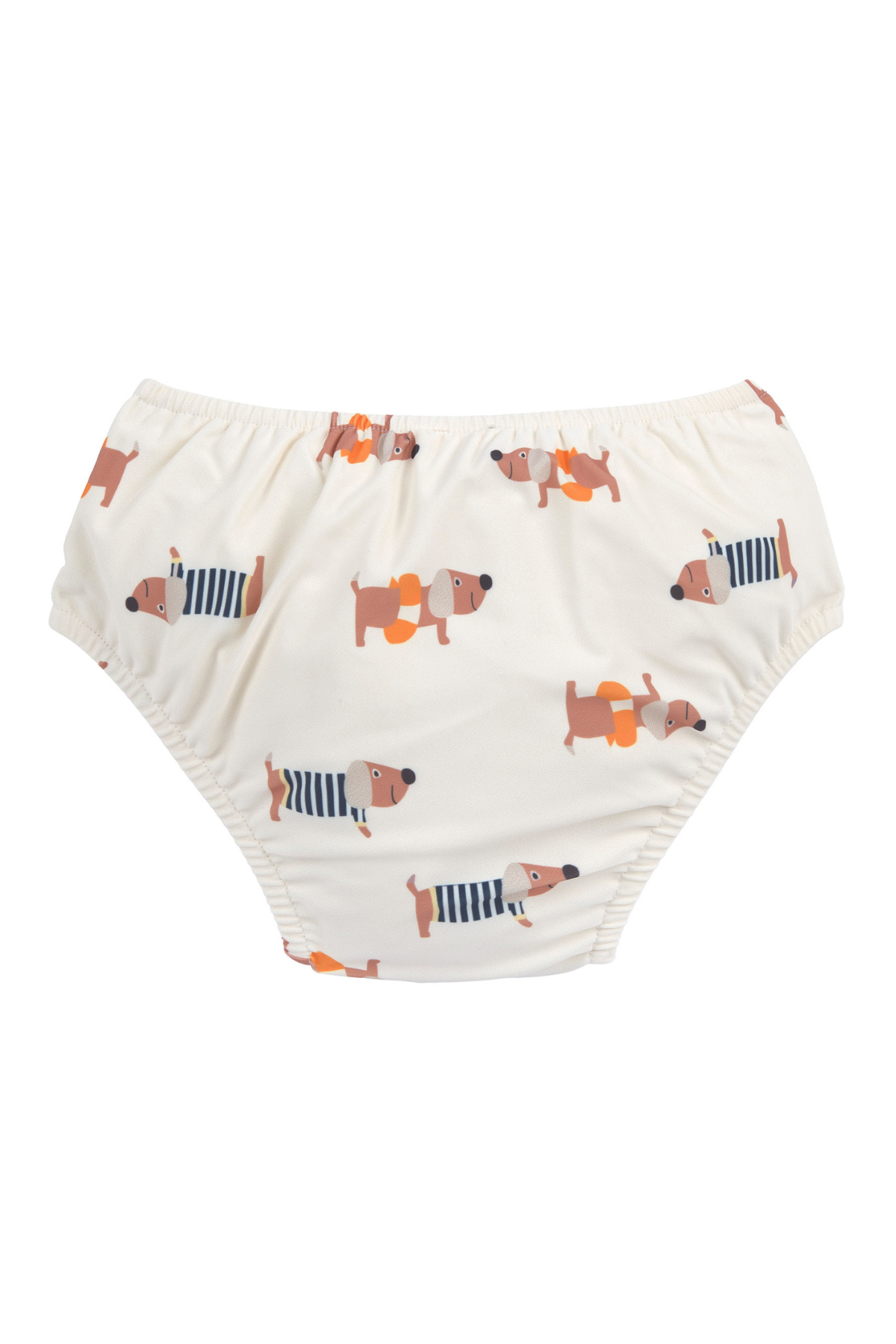 Schwimmwindel "Beach Dog" mit UV-Schutz | Orange/Dark Sea