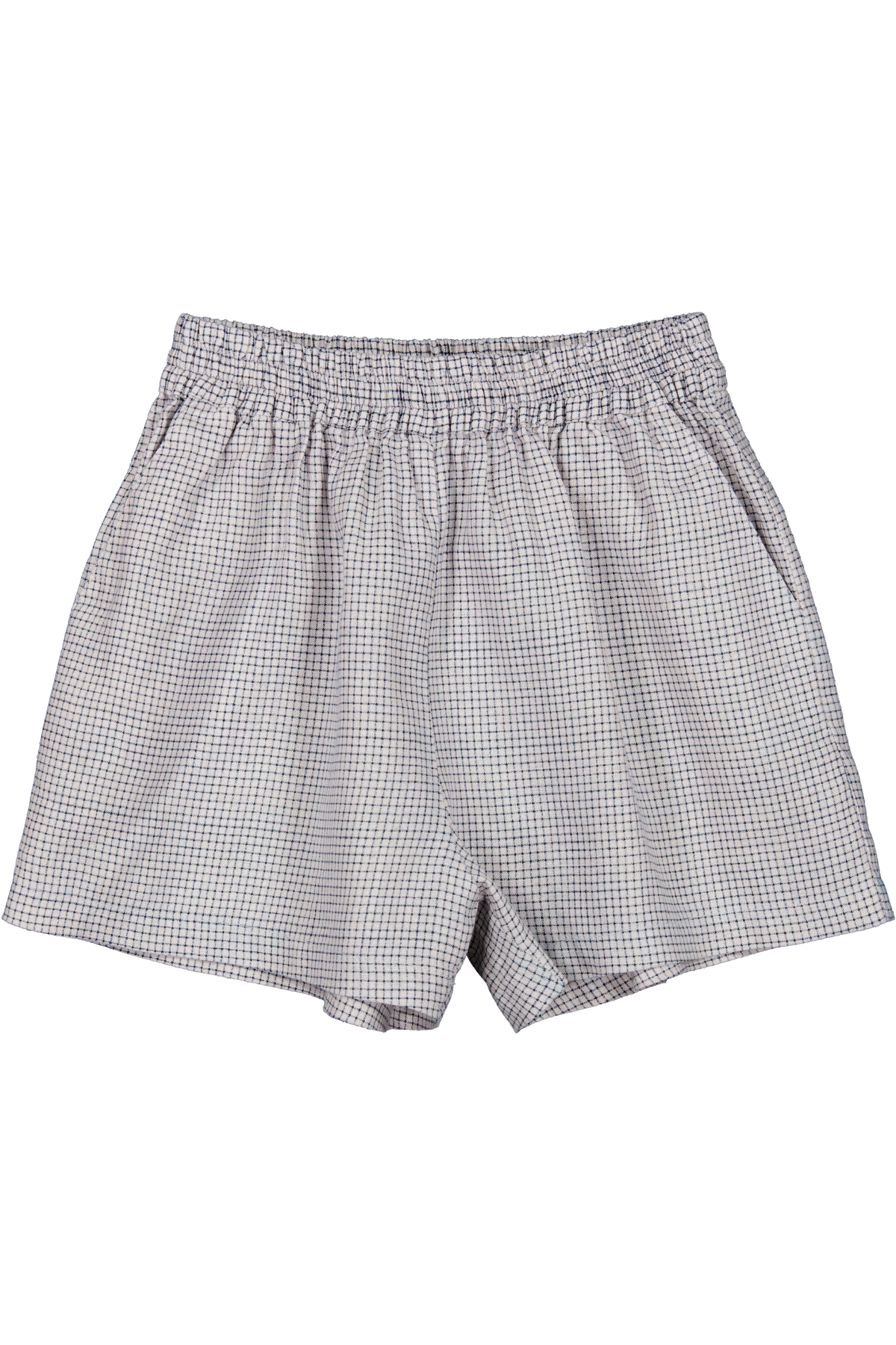 Karierte Shorts 100% Leinen "Pina" | Mini Check
