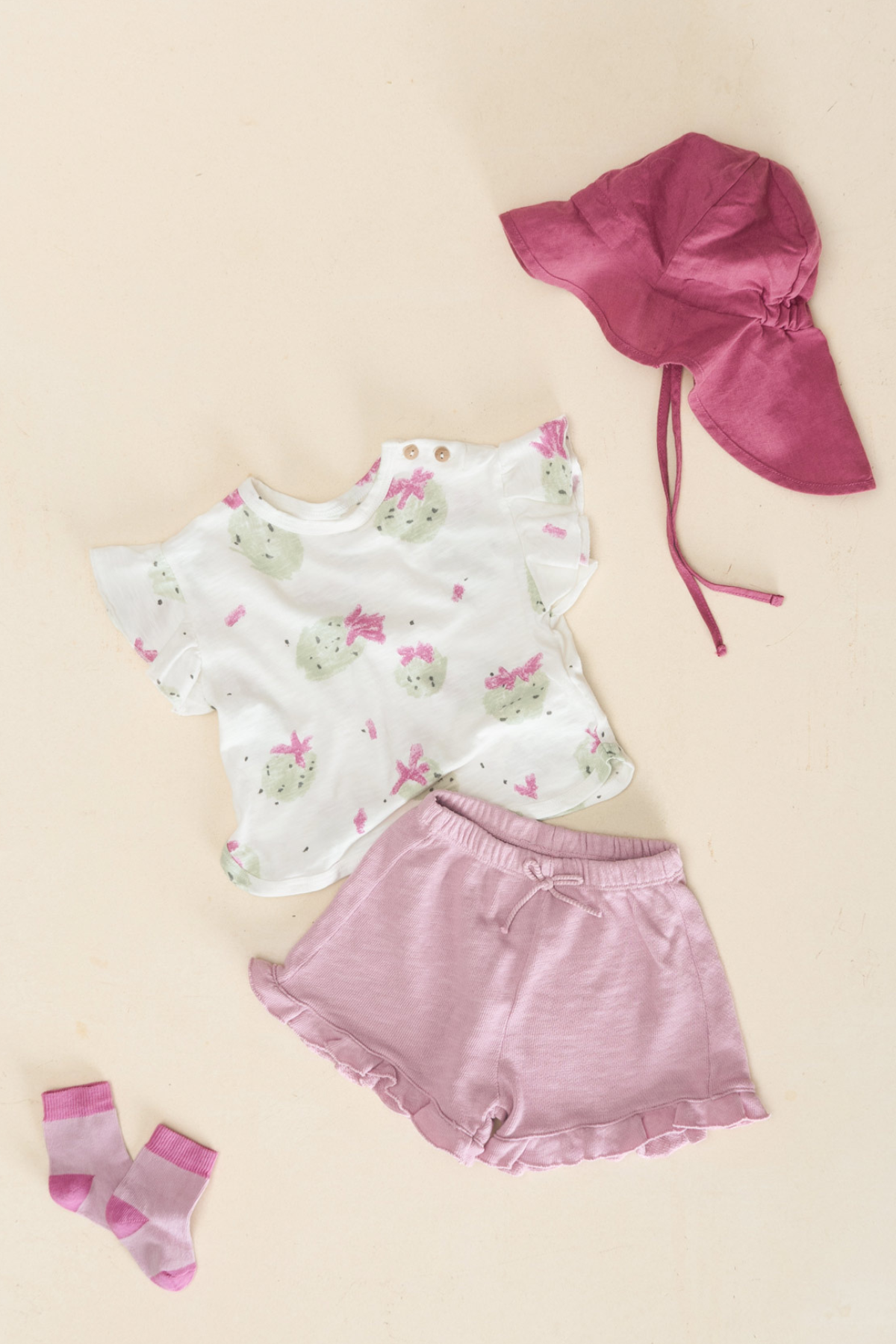 Shorts mit Rüschen